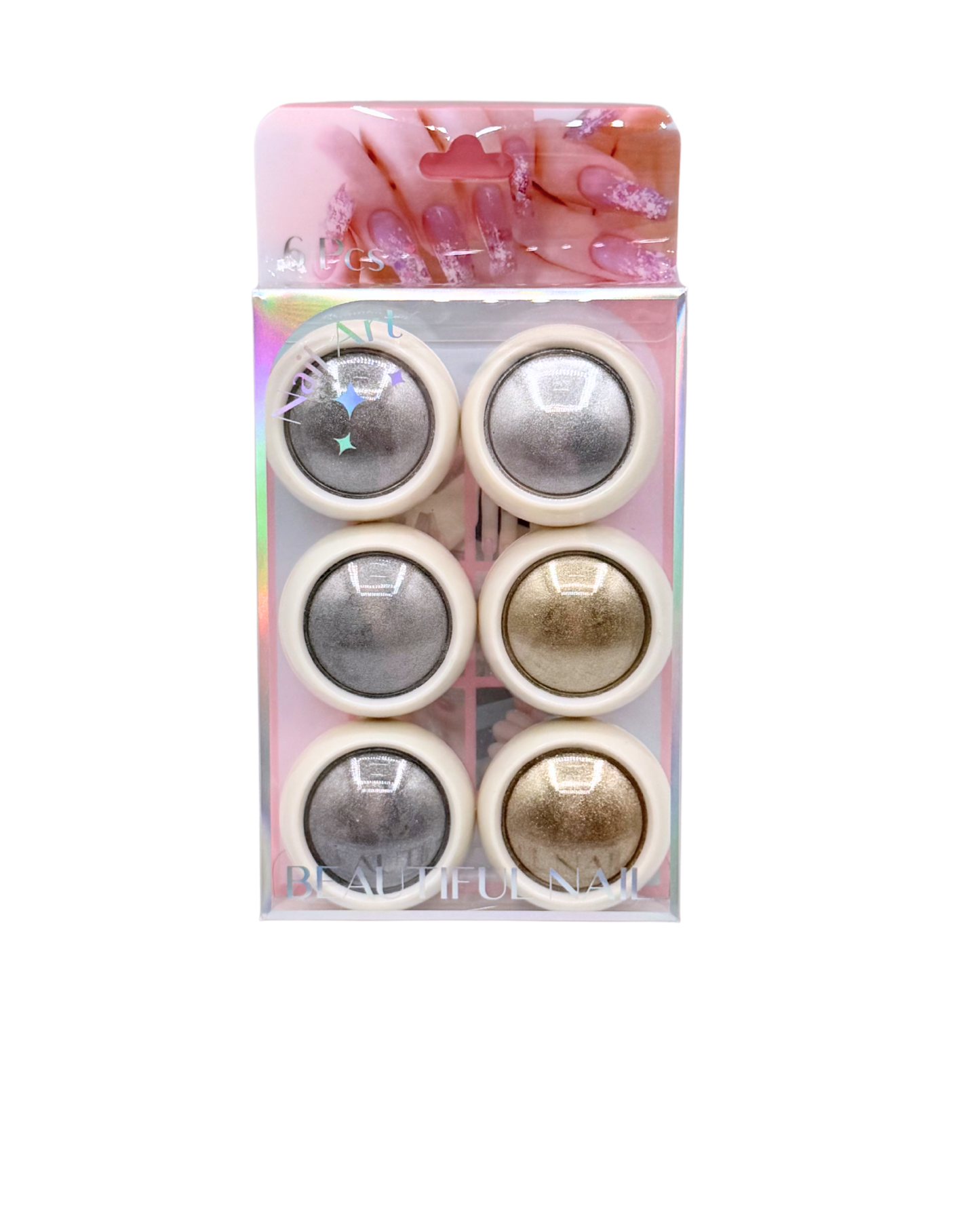 6-in-1 Mirror Chrome Nail Powder – Professional Mirror Effect for Nails New Ones!!