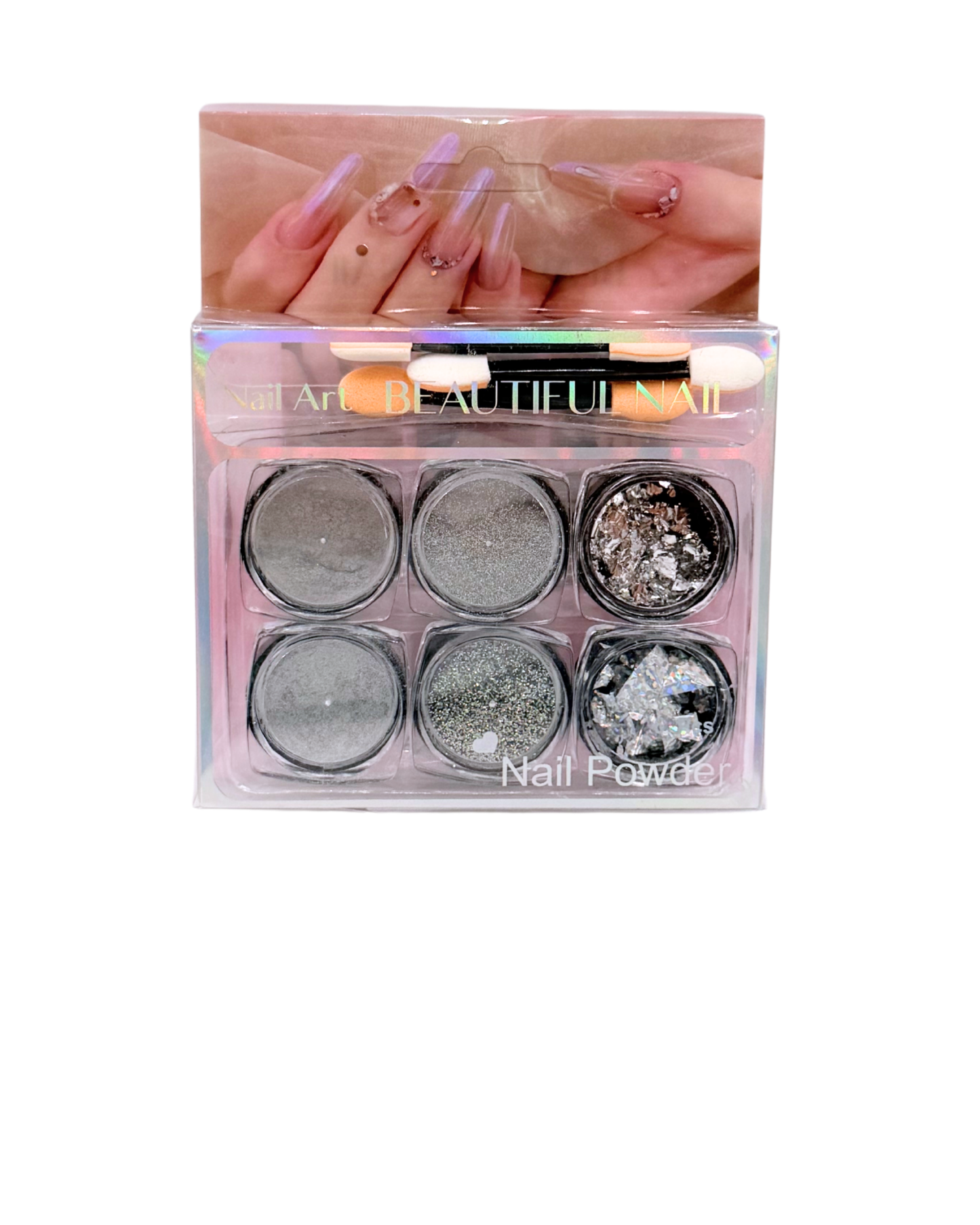 6-in-1 Nail Pigment Powder Set – Professional Color Pigments for Nail Art