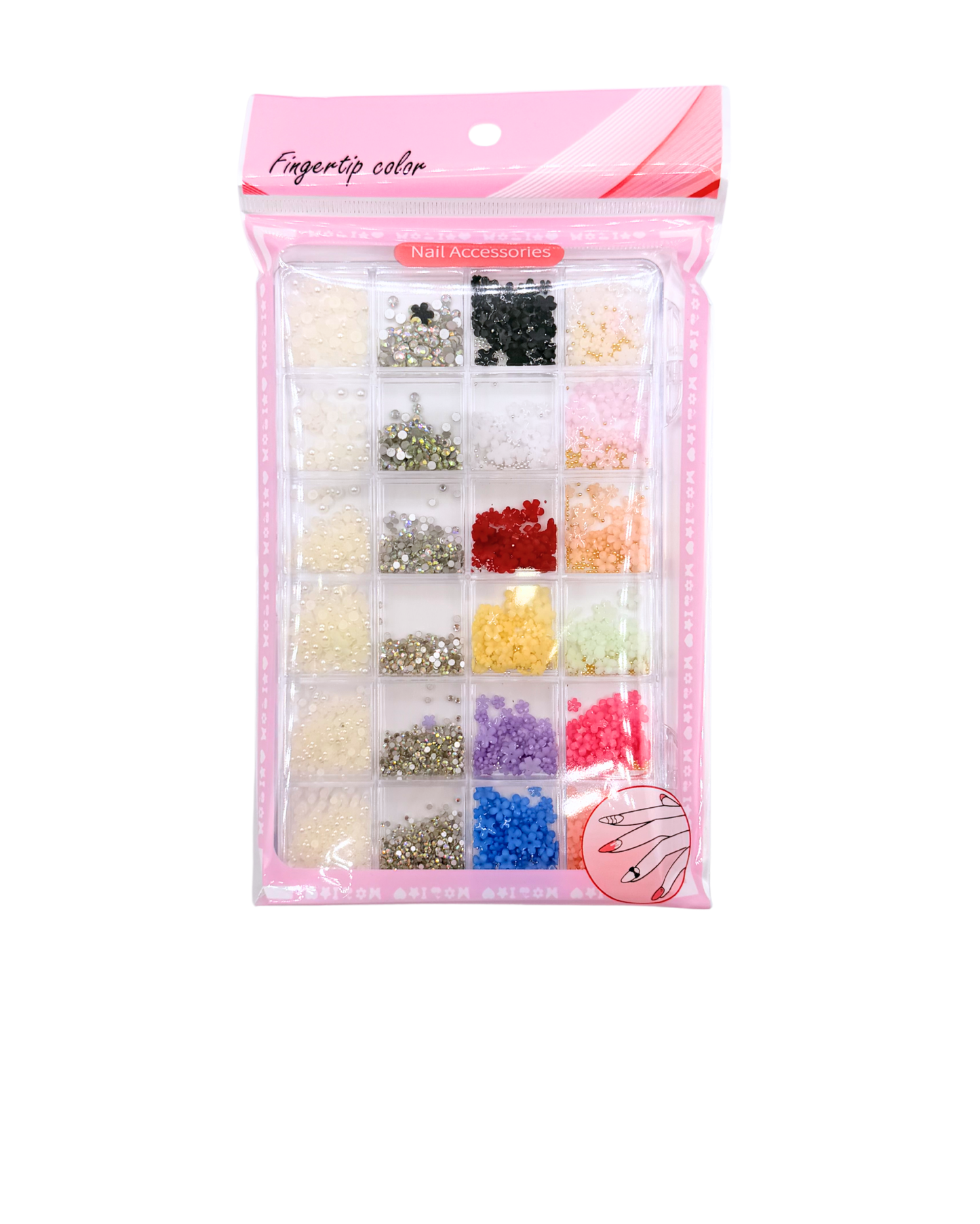 Nail Jewelry Decoration Set – Pearls, Stones, Flowers & Exotic 3D Nail Art Charms
