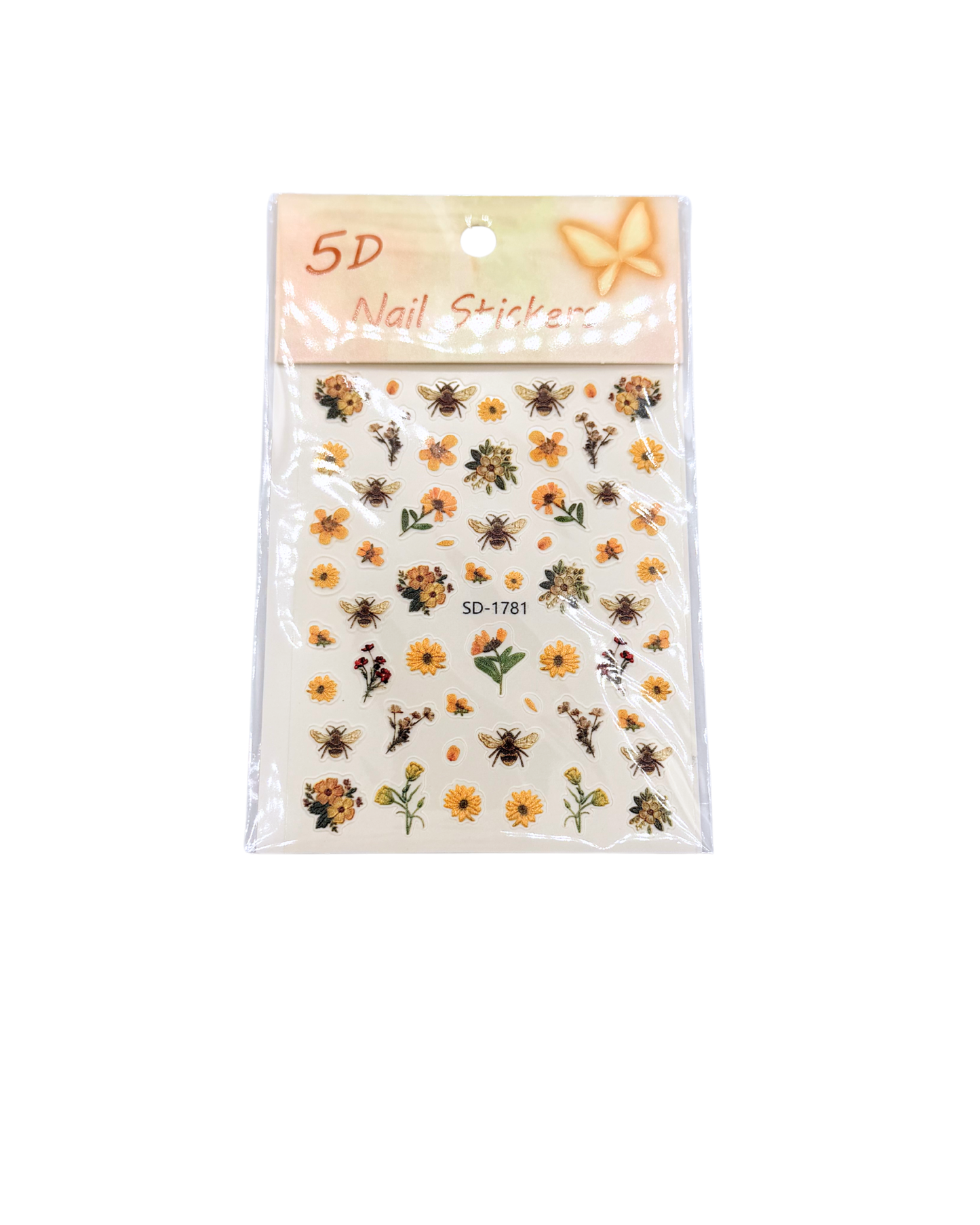 Summer Nail Stickers Set – Flowers, Stitch Designs & Mixed Nail Art Decals