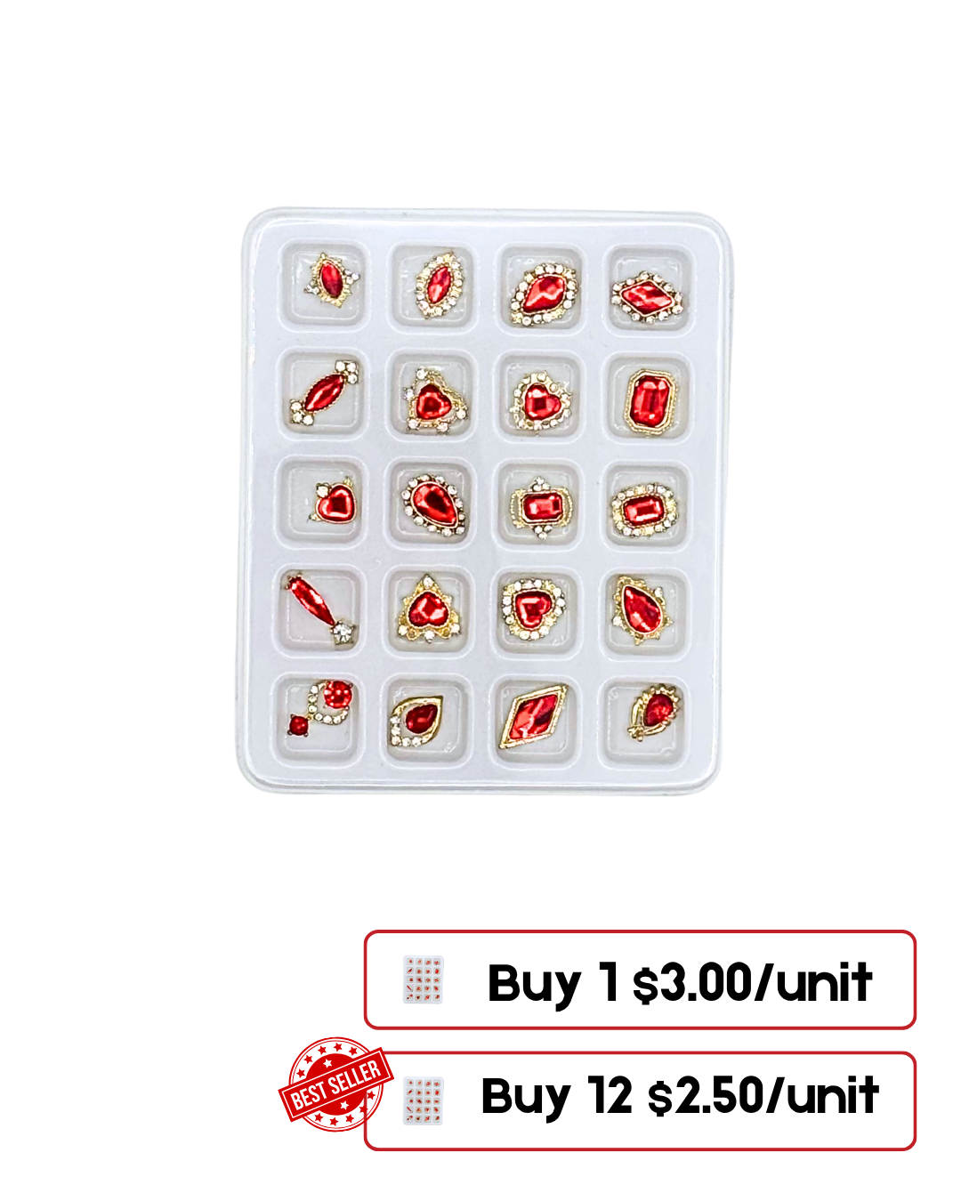 Decorative Nail Art Jewelry Box – Organize & Display Nail Decorations