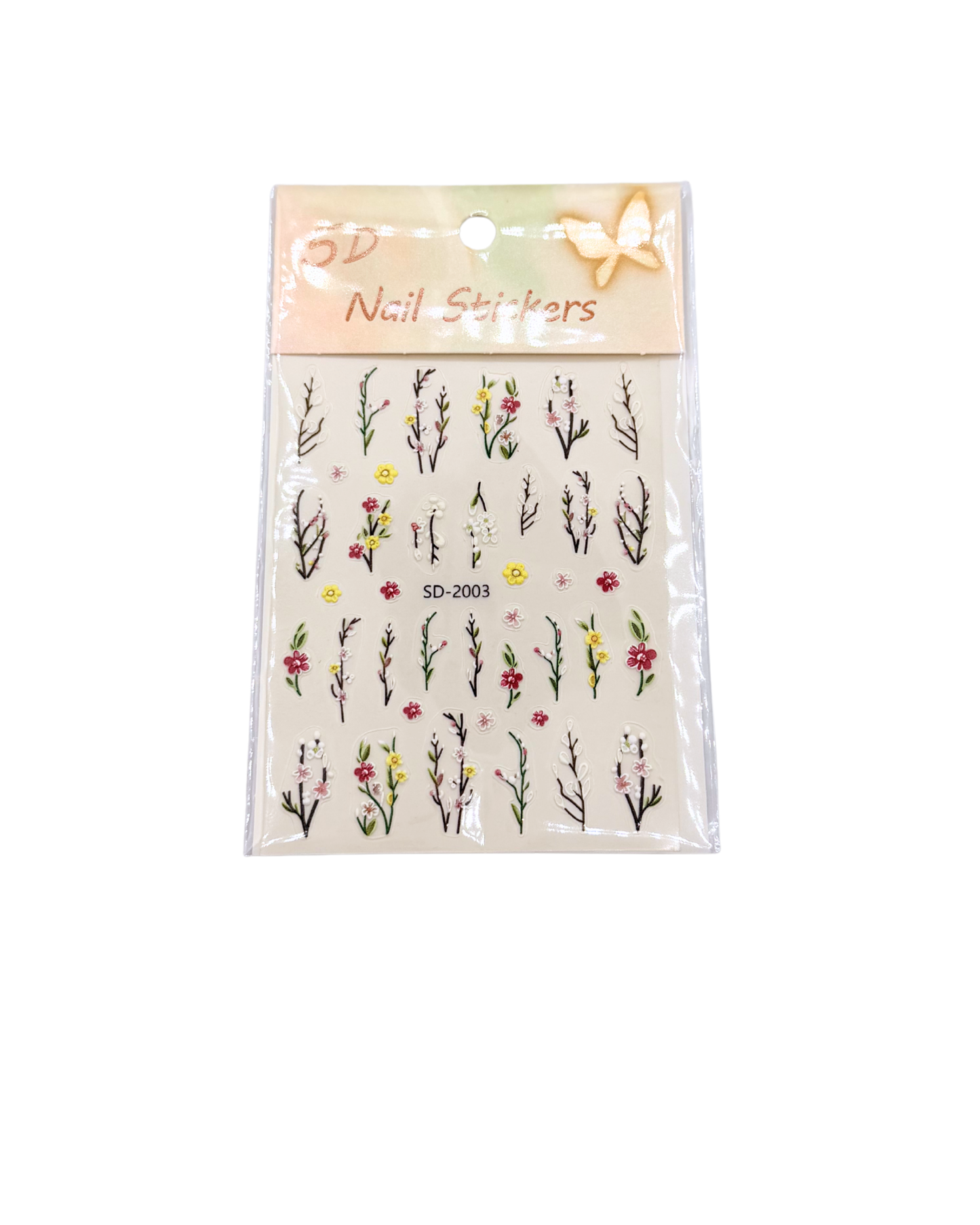 Summer Nail Stickers Set – Flowers, Stitch Designs & Mixed Nail Art Decals