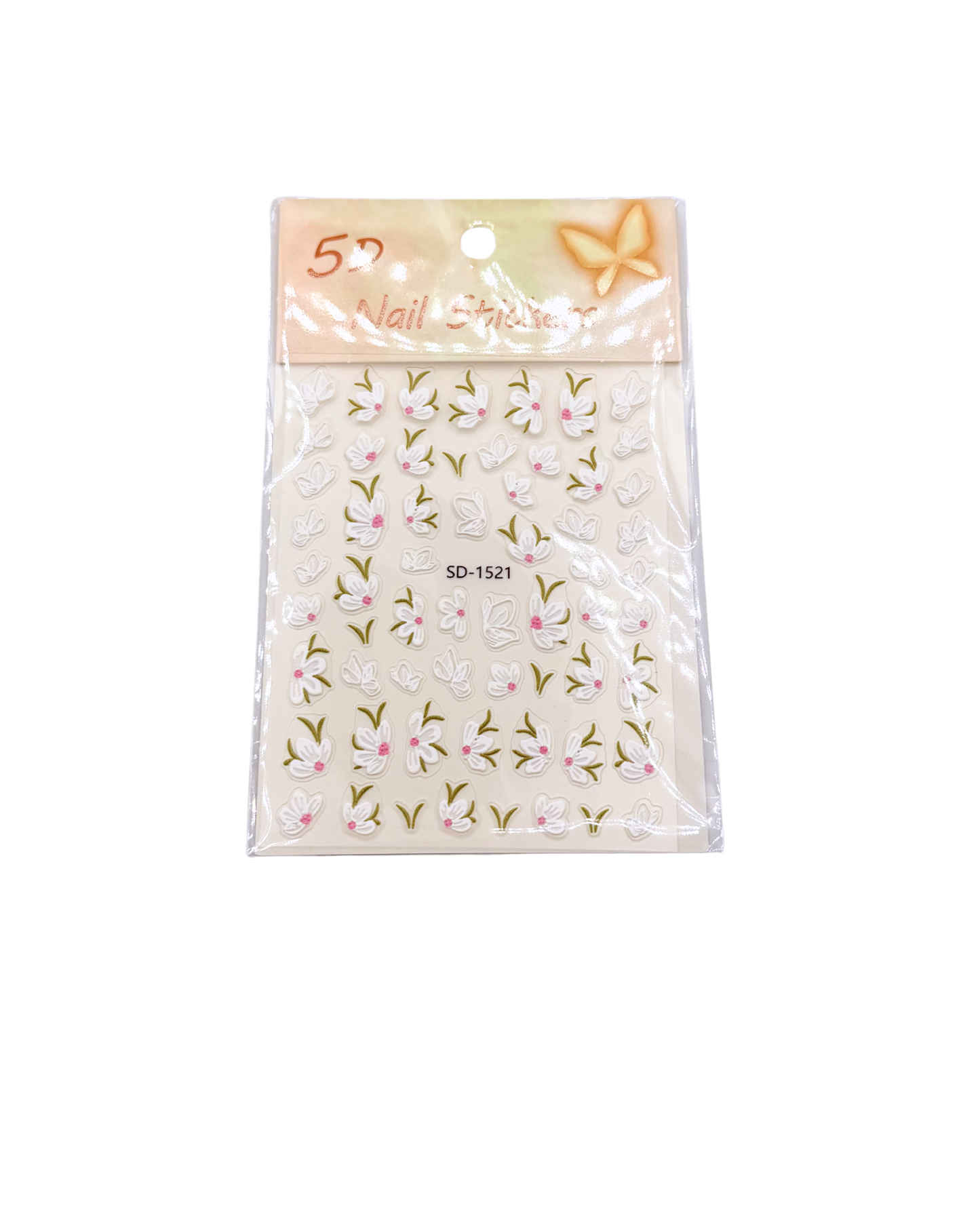 Summer Nail Stickers Set – Flowers, Stitch Designs & Mixed Nail Art Decals