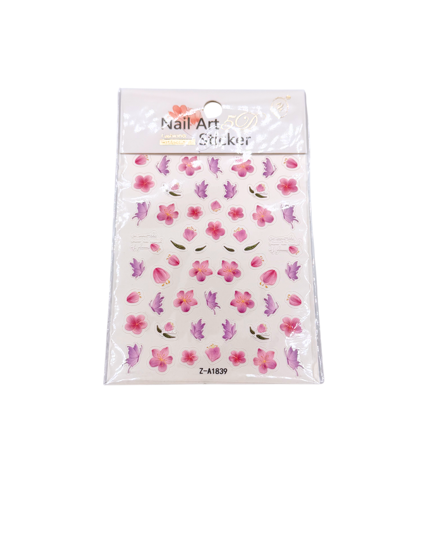 Summer Nail Stickers Set – Flowers, Stitch Designs & Mixed Nail Art Decals