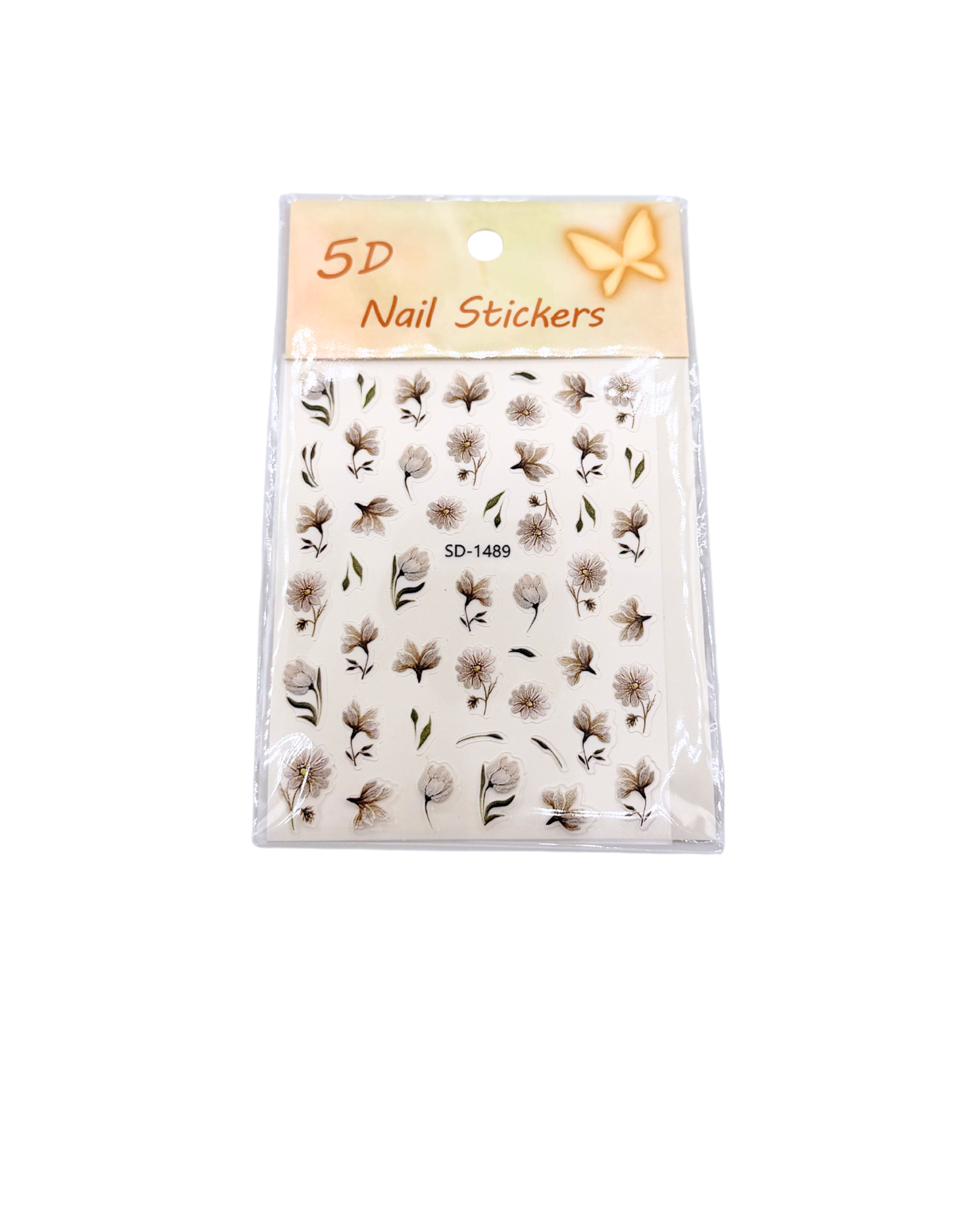Summer Nail Stickers Set – Flowers, Stitch Designs & Mixed Nail Art Decals