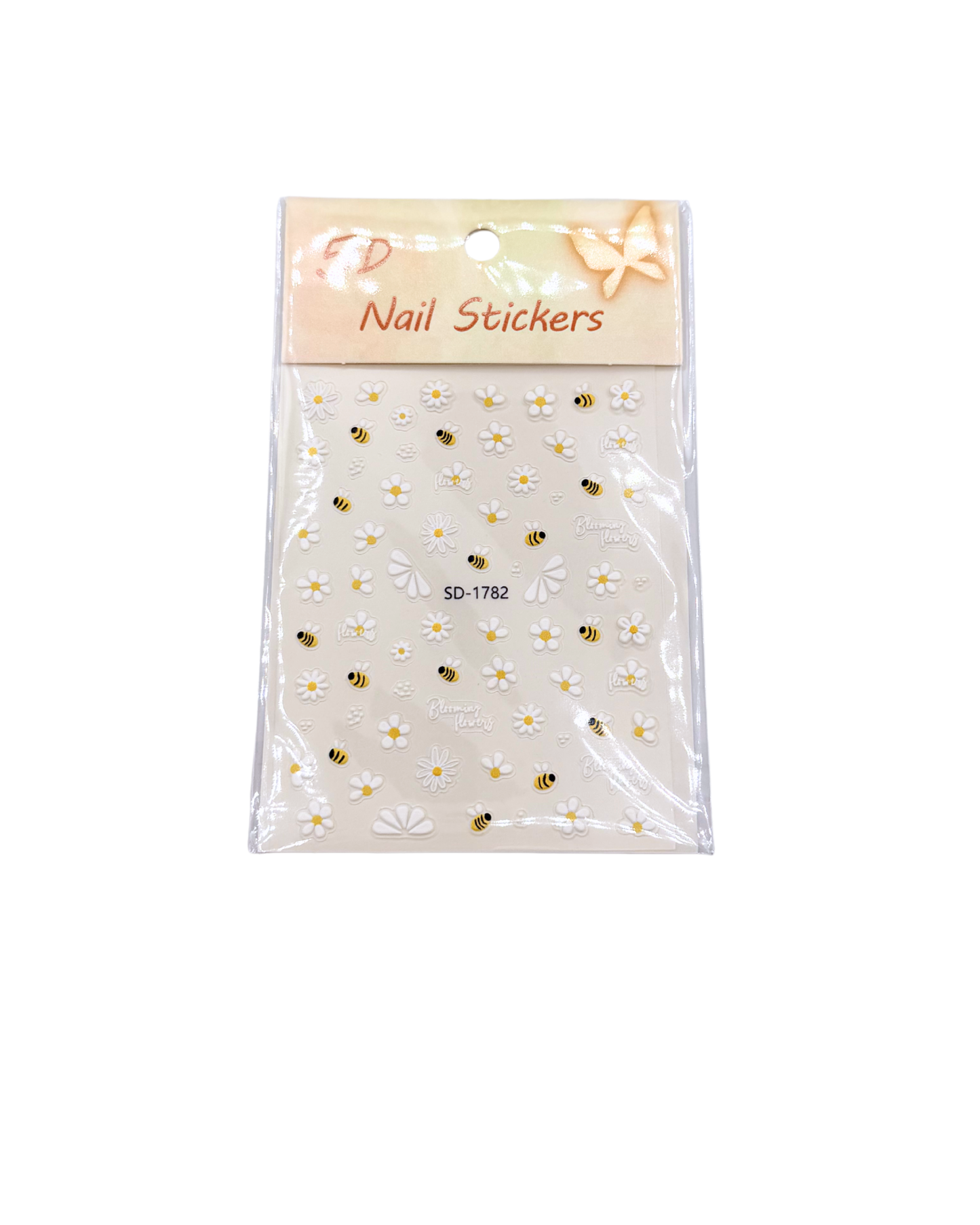Summer Nail Stickers Set – Flowers, Stitch Designs & Mixed Nail Art Decals