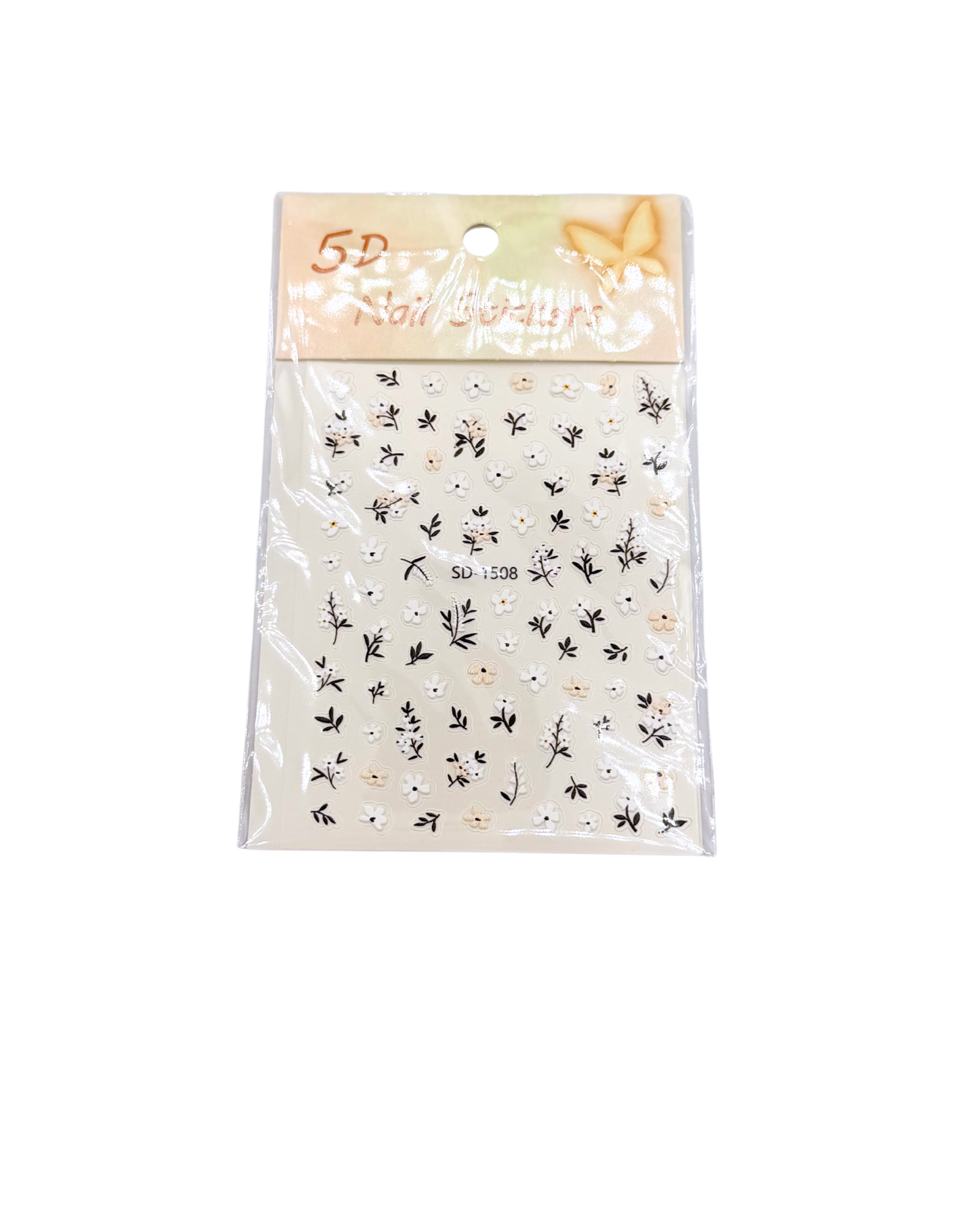 Summer Nail Stickers Set – Flowers, Stitch Designs & Mixed Nail Art Decals
