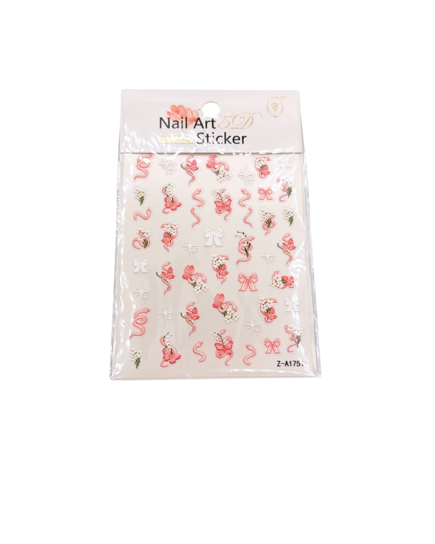 Summer Nail Stickers Set – Flowers, Stitch Designs & Mixed Nail Art Decals