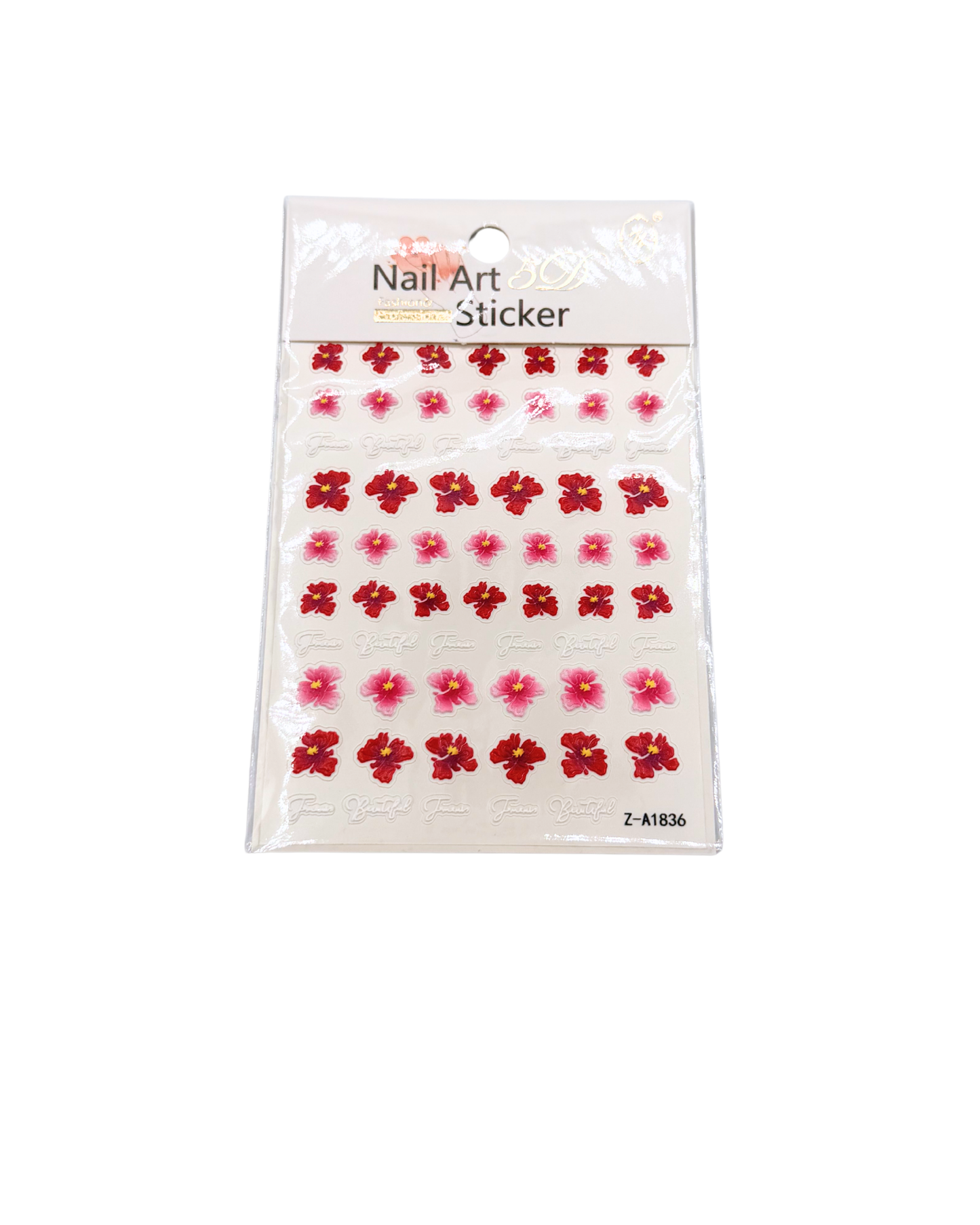 Summer Nail Stickers Set – Flowers, Stitch Designs & Mixed Nail Art Decals