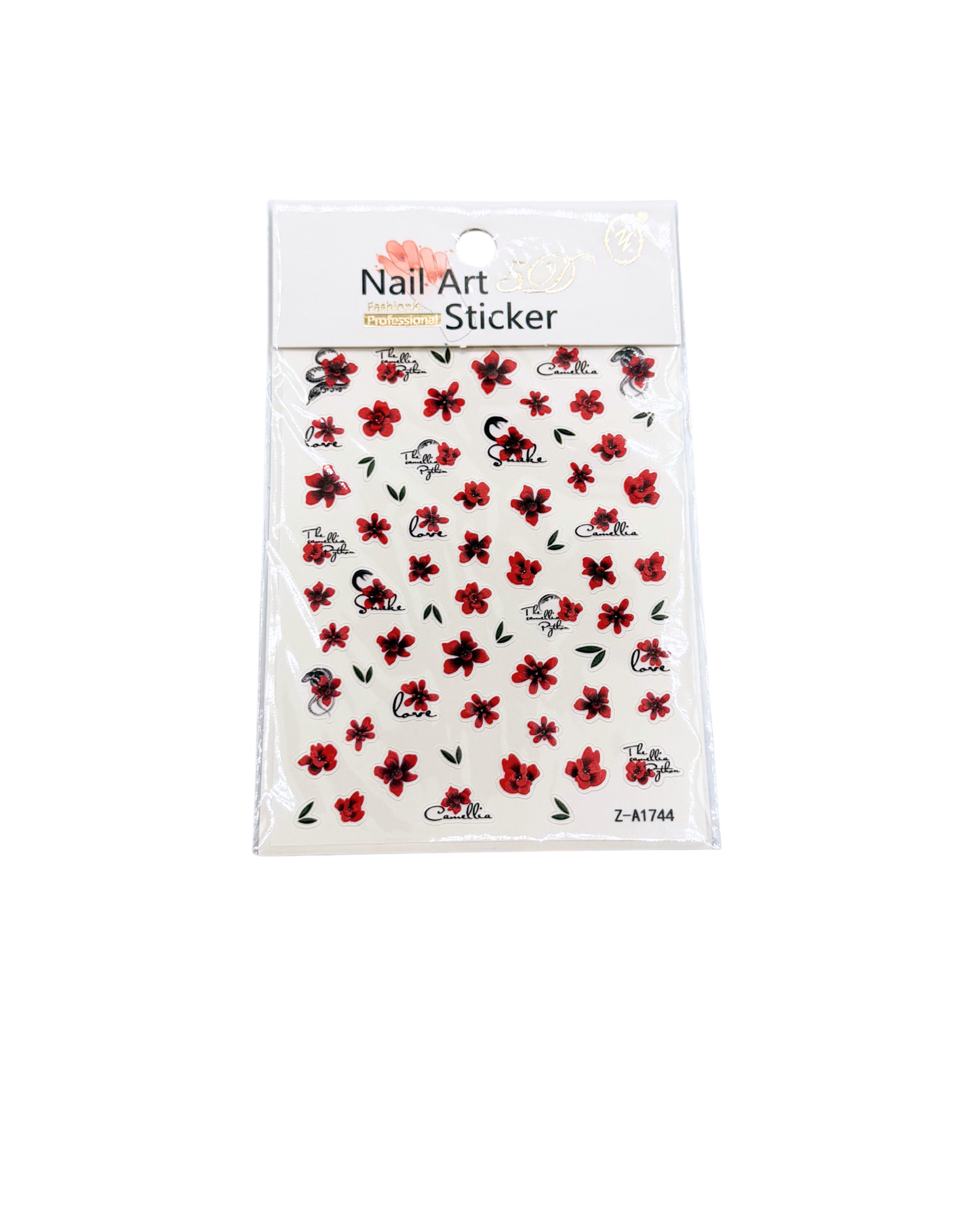Summer Nail Stickers Set – Flowers, Stitch Designs & Mixed Nail Art Decals