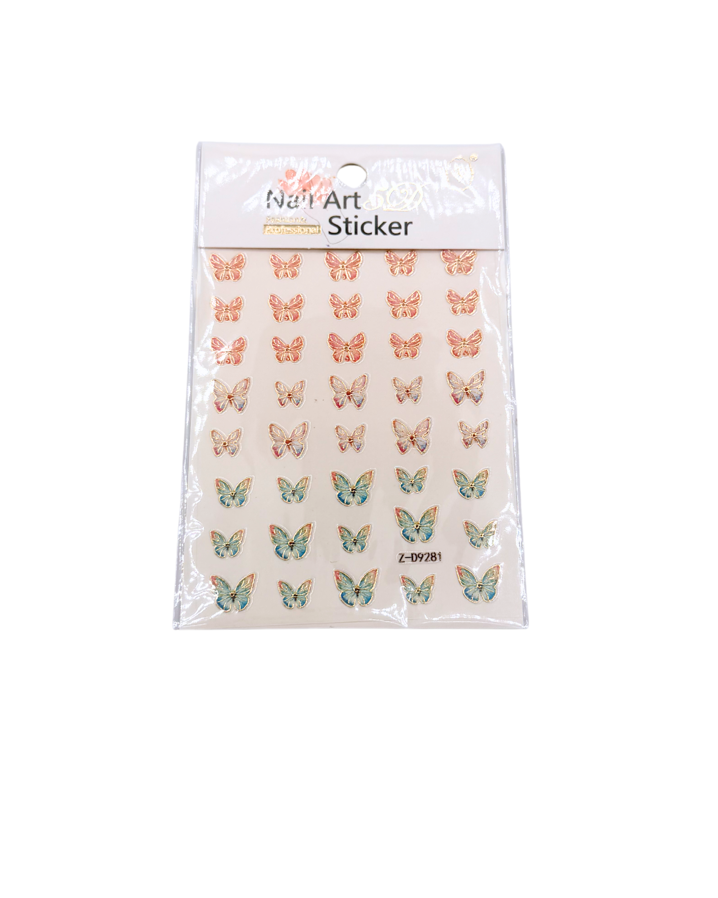 Summer Nail Stickers Set – Flowers, Stitch Designs & Mixed Nail Art Decals