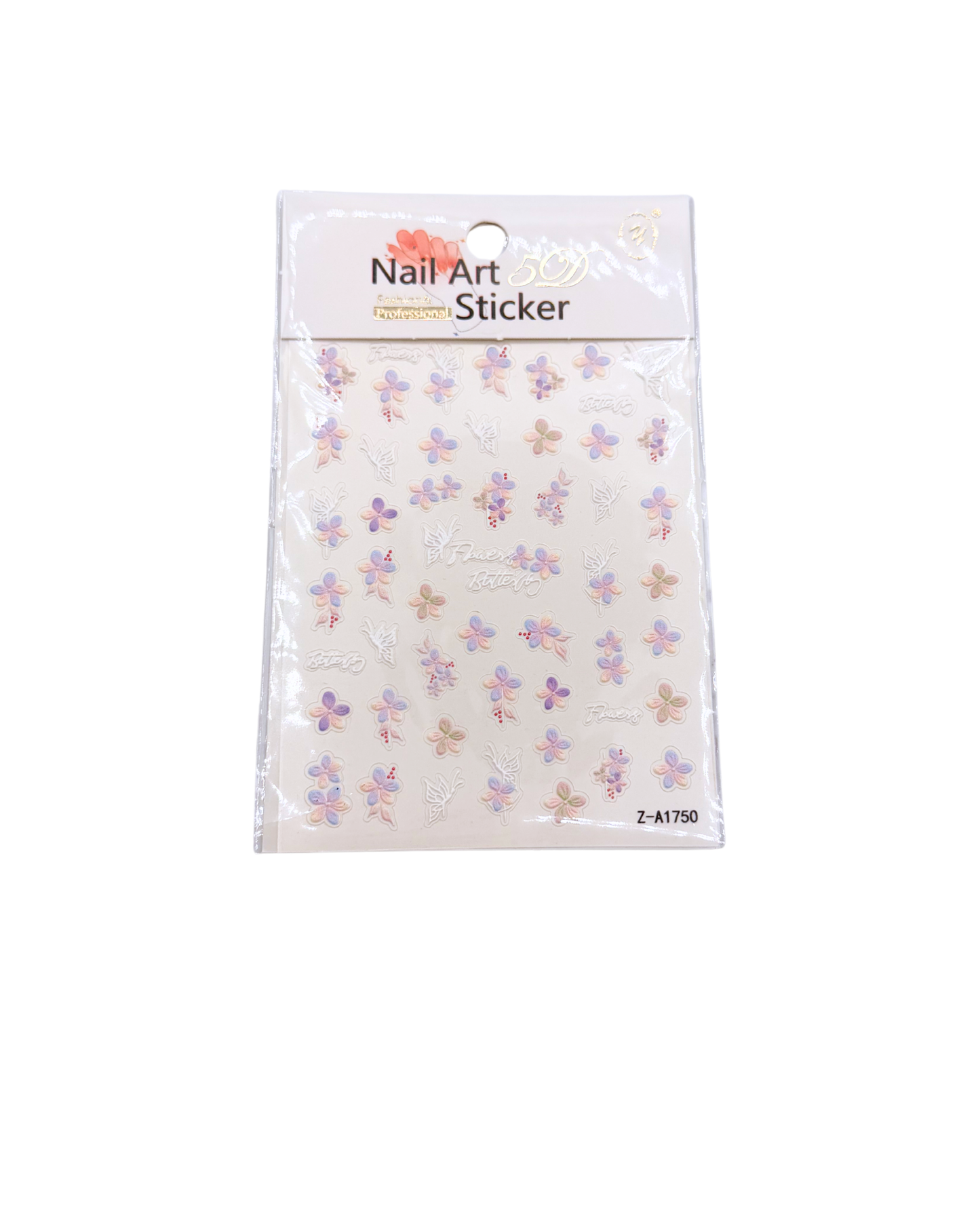 Summer Nail Stickers Set – Flowers, Stitch Designs & Mixed Nail Art Decals