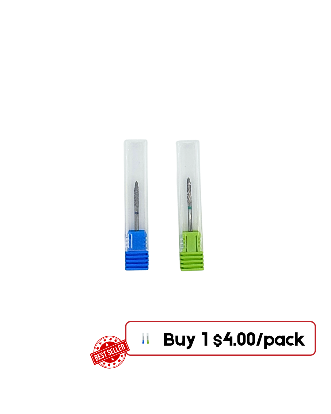 Fine Carbon Nail Drill Bits – Precise & Durable Pack of 2 Medium and Gross (Brocas)