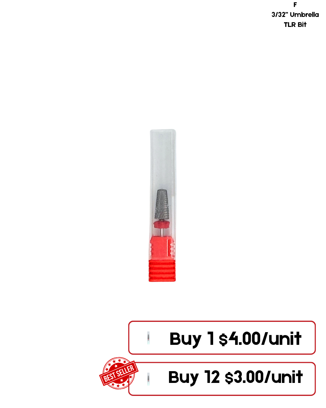 Golden and Carbon Nail Drill Bits (Brocas)