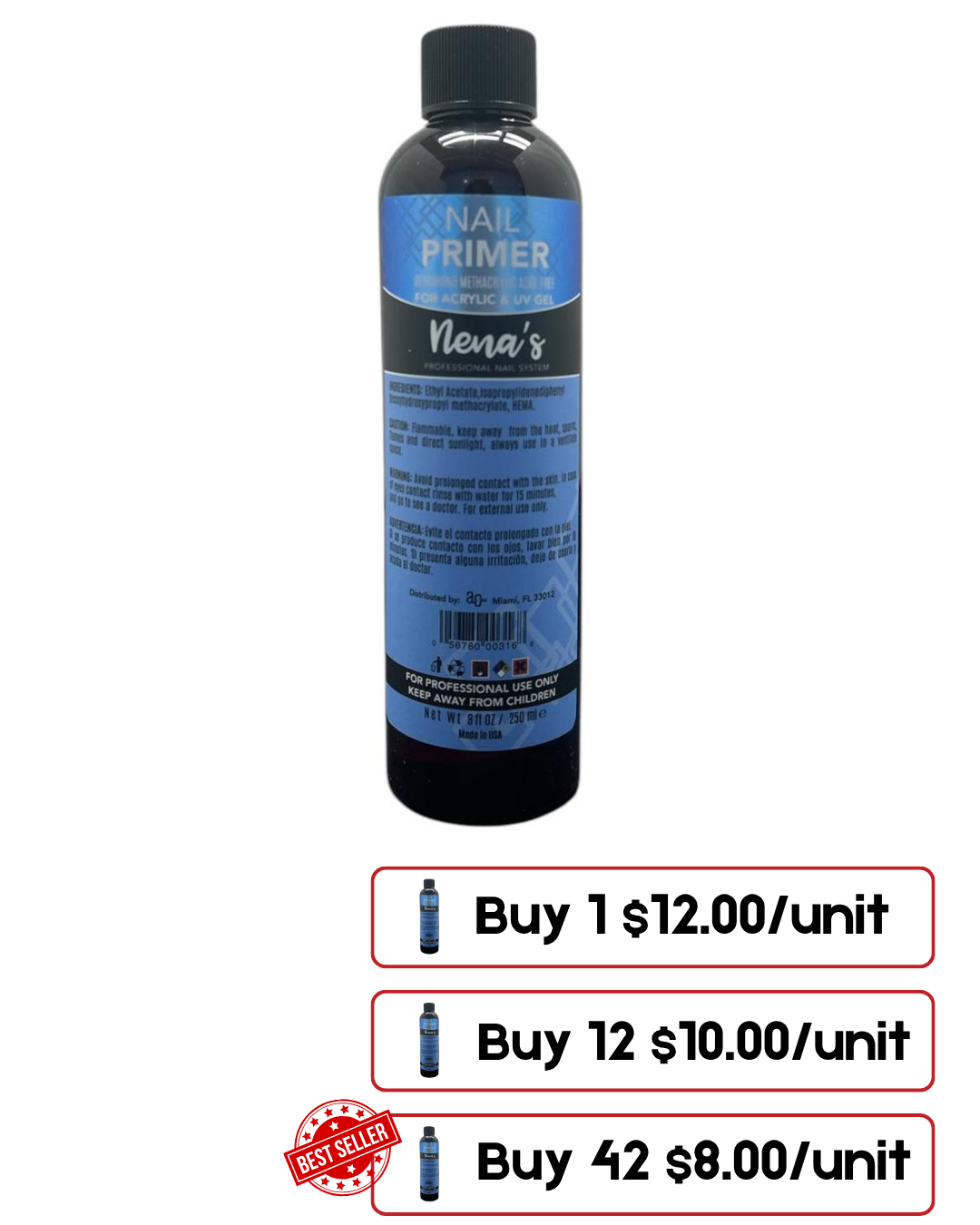 Nena's Nails Primer 8 Oz