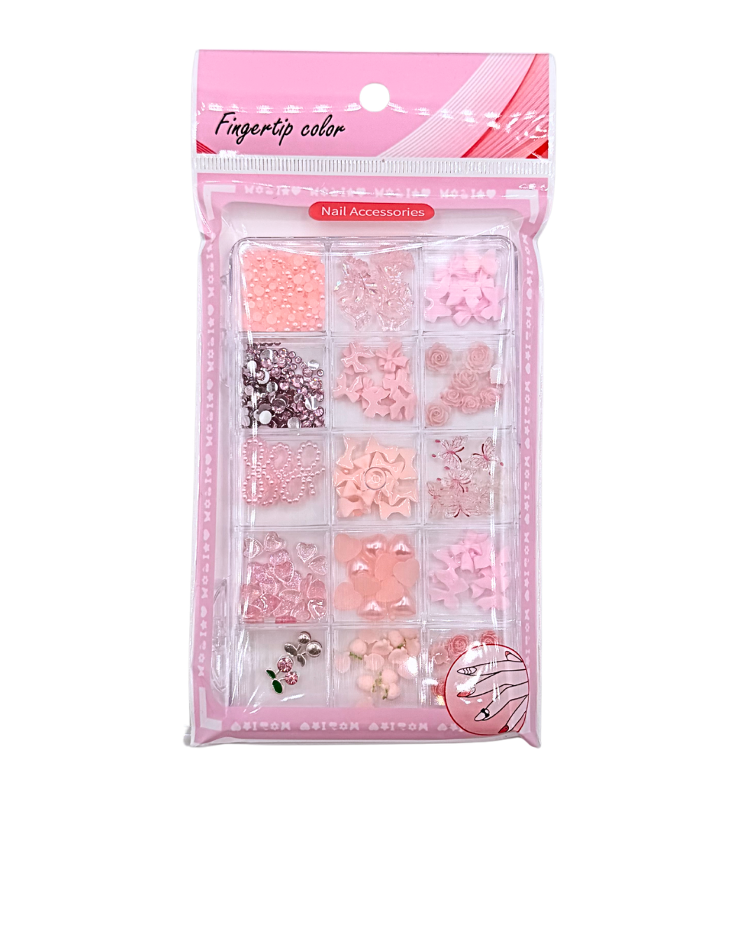 Nail Jewelry Decoration Set – Pearls, Stones, Flowers & Exotic 3D Nail Art Charms