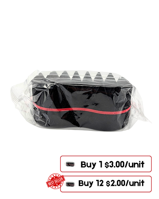 Large Black Barber Sponge – Perfect for Hair Styling & Textures