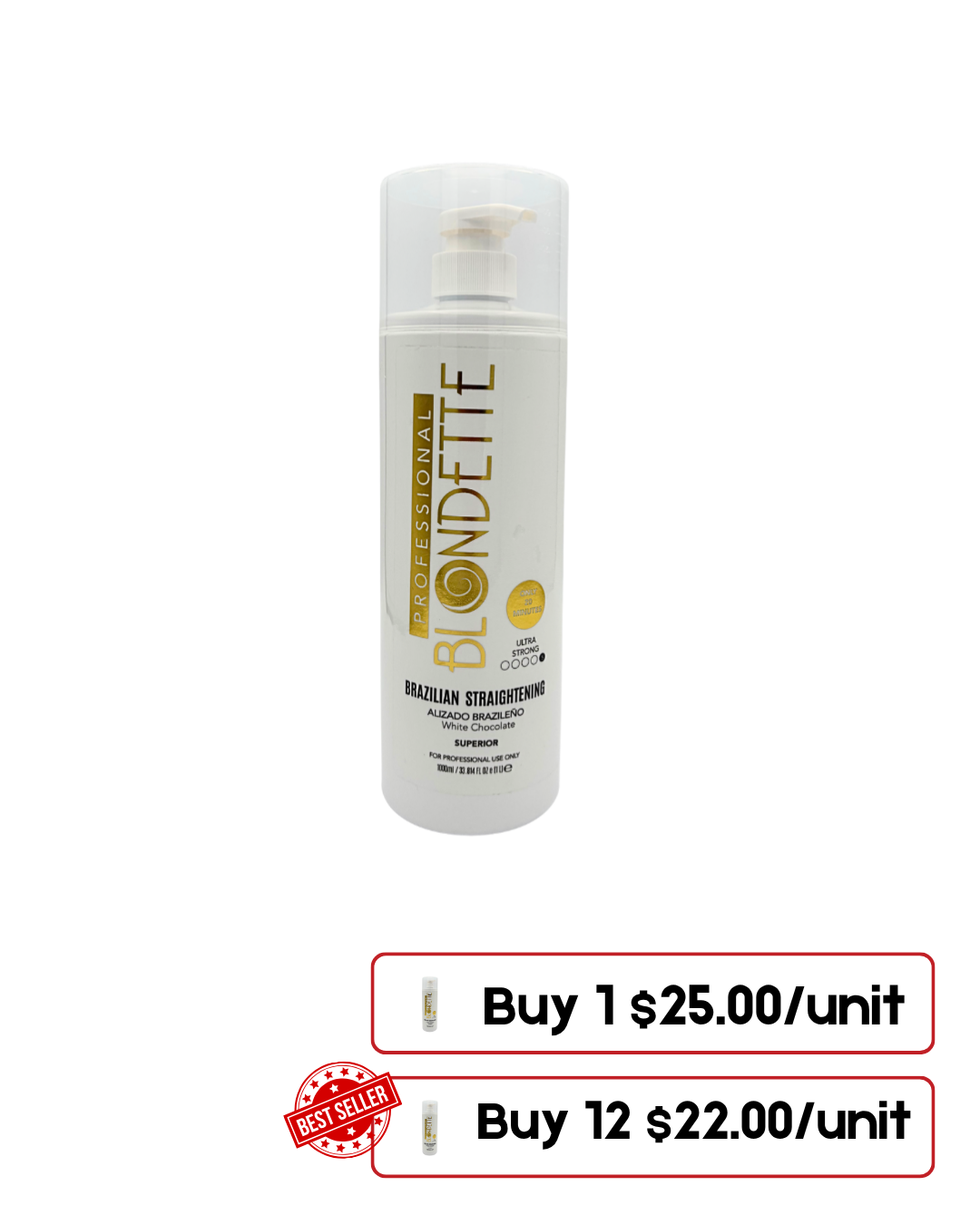 Blondette White Chocolate Keratin Treatment 32 Oz – Professional Use Only