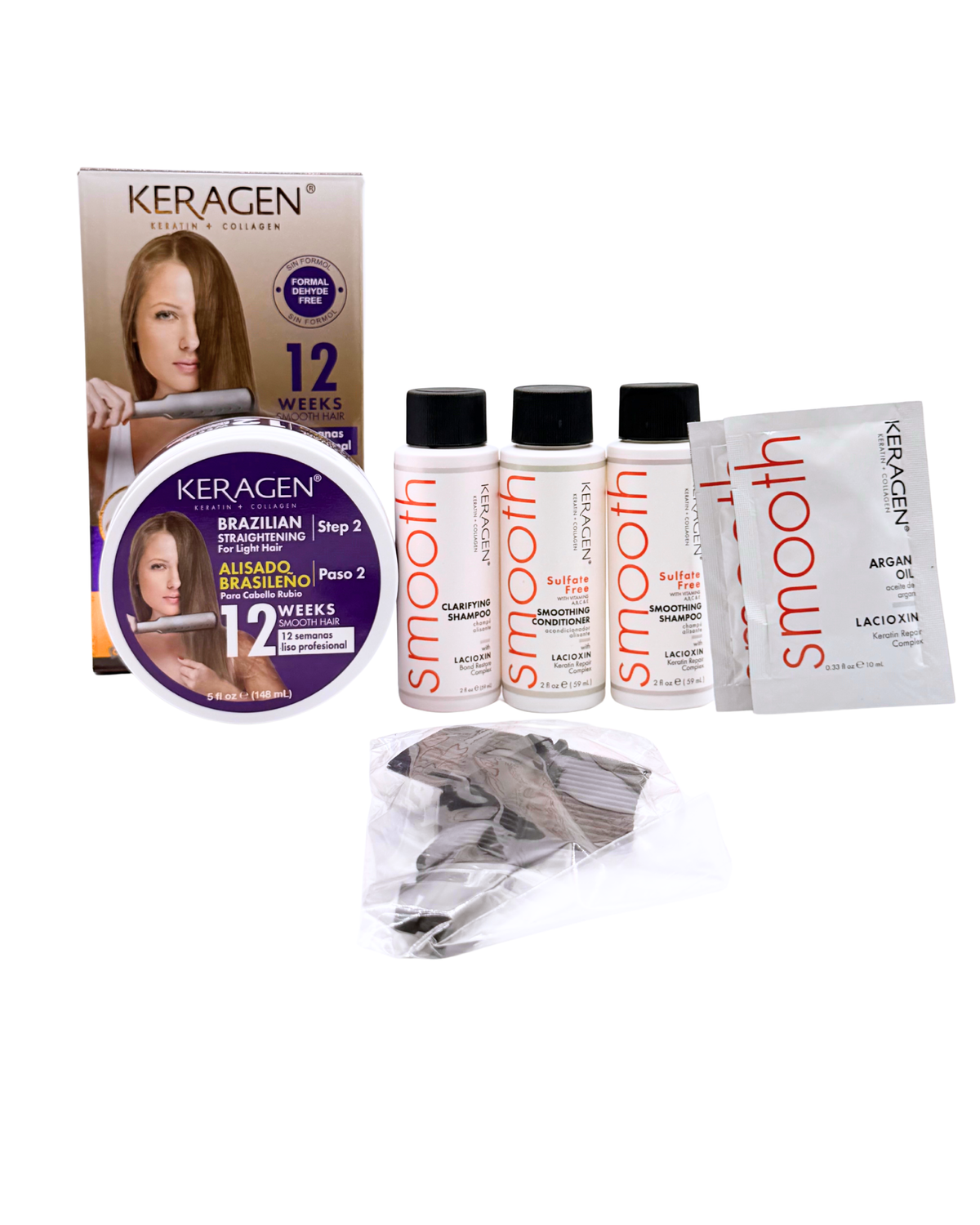 Keratin Treatment Kit with Argan Oil – Personal Size
