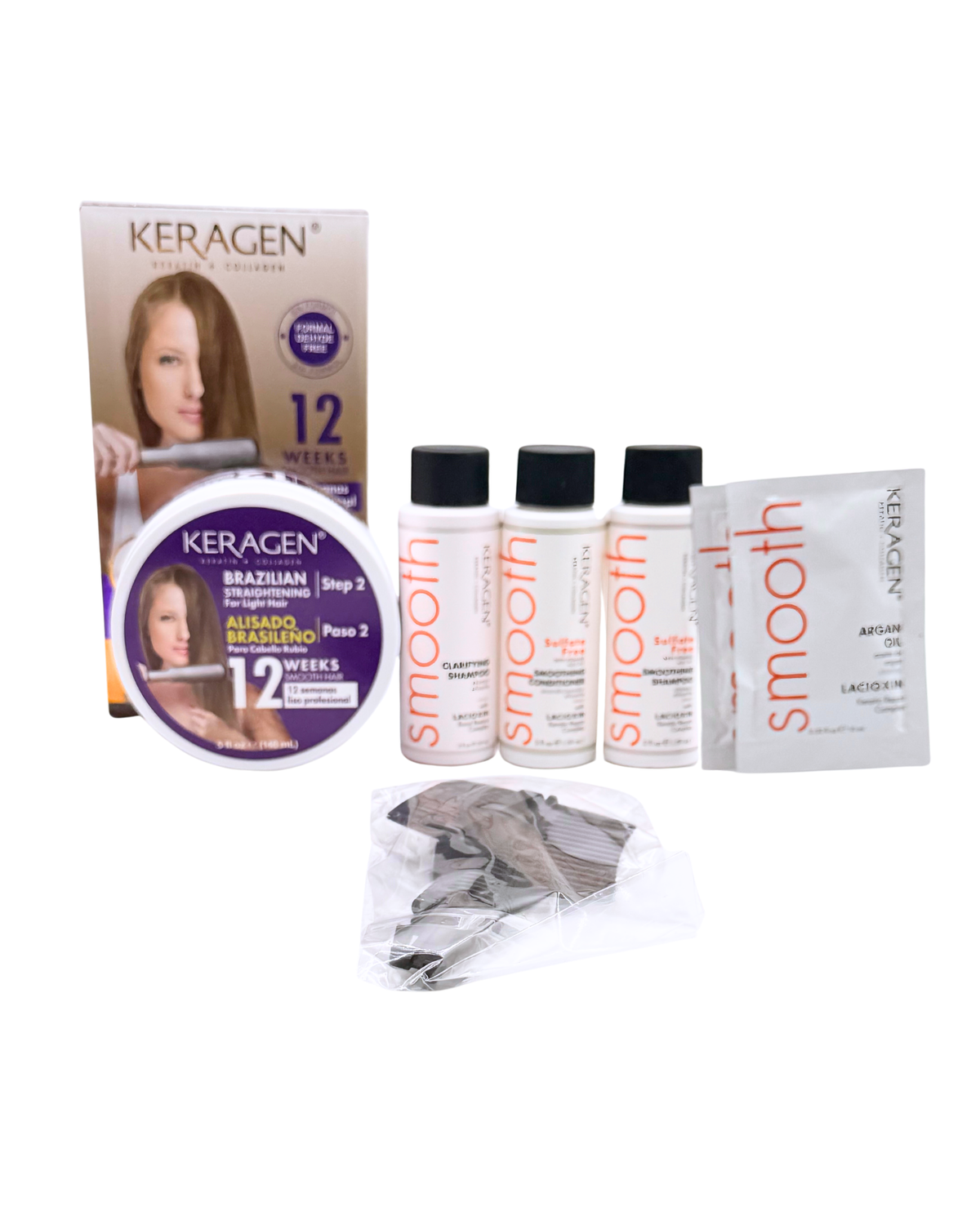 Keratin Treatment Kit with Argan Oil – Personal Size
