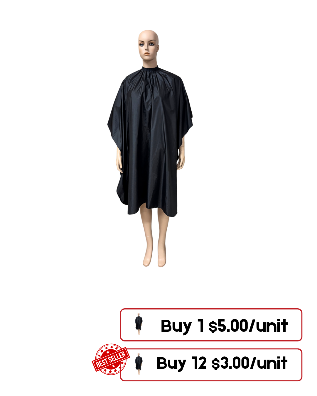 Standard Hair Cutting & Coloring Cape – Protects Clothing