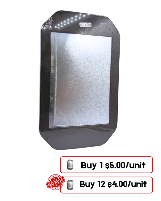 Barber Hand Mirror with Foam Edge – Lightweight Salon Mirror