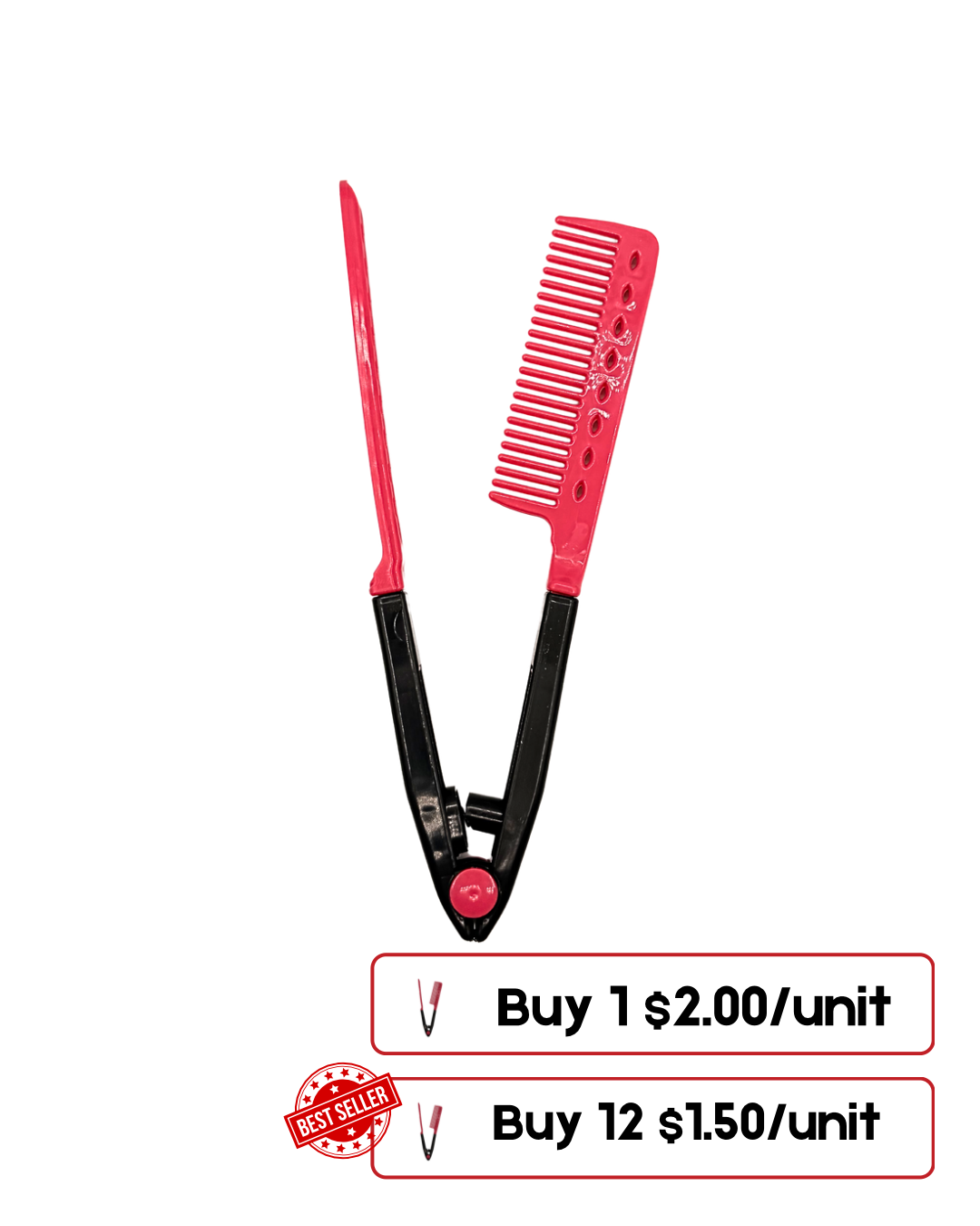 Heat Styling Comb – Available in Multiple Colors
