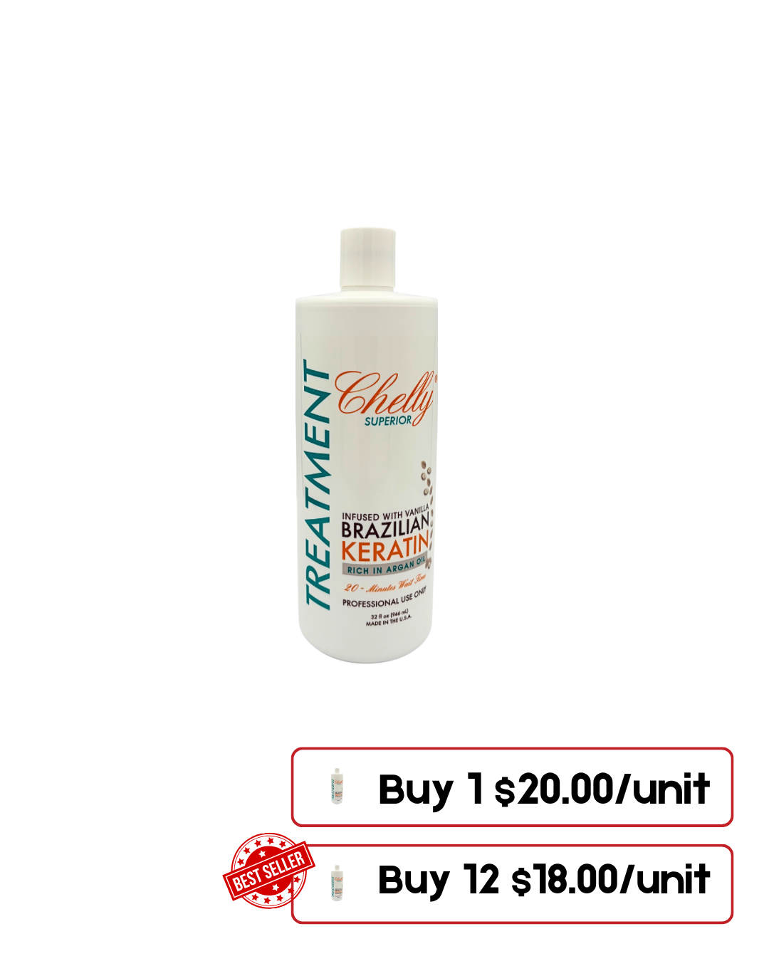 Chelly Superior Vanilla Keratin – 32 Oz