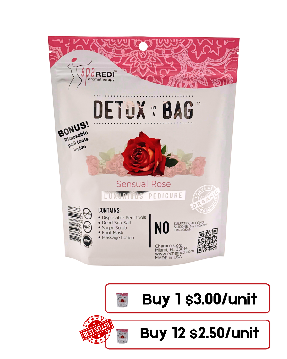 Detox Bag – Sensual Rose Luxurious Pedicure