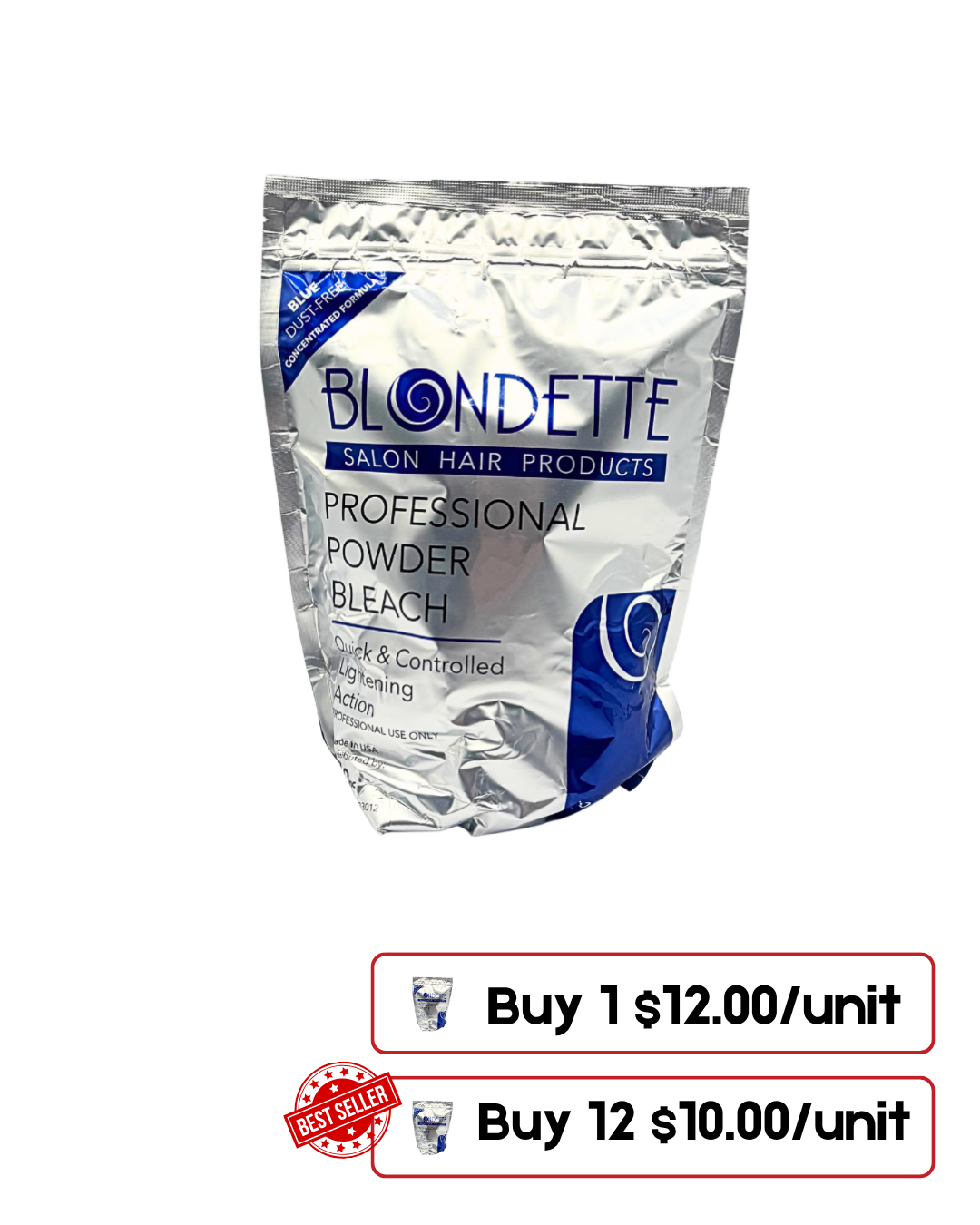 Blondette Salon Professional Powder Bleach blue dust-free 1kg