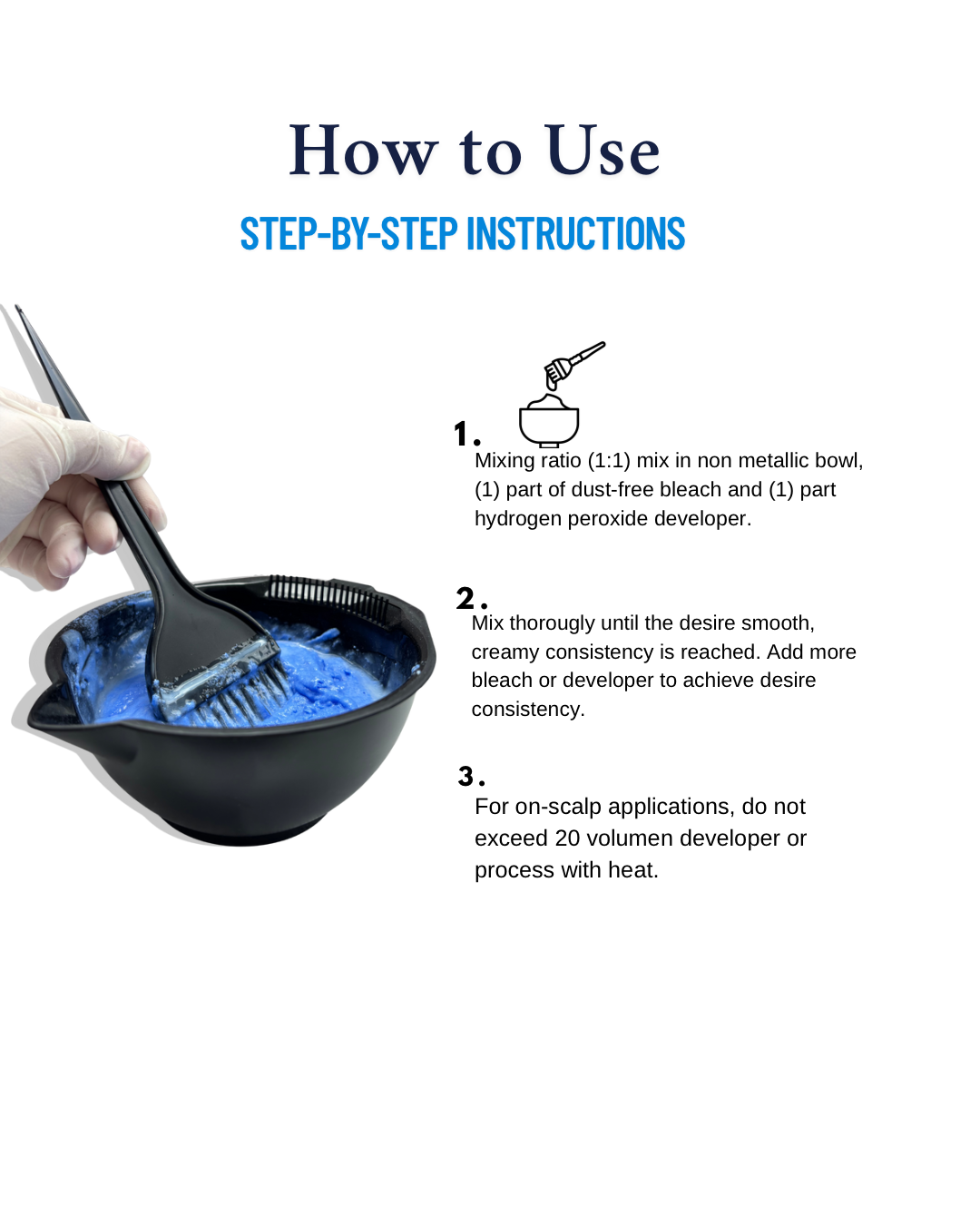 Blondette Salon Professional Powder Bleach blue dust-free (460g)