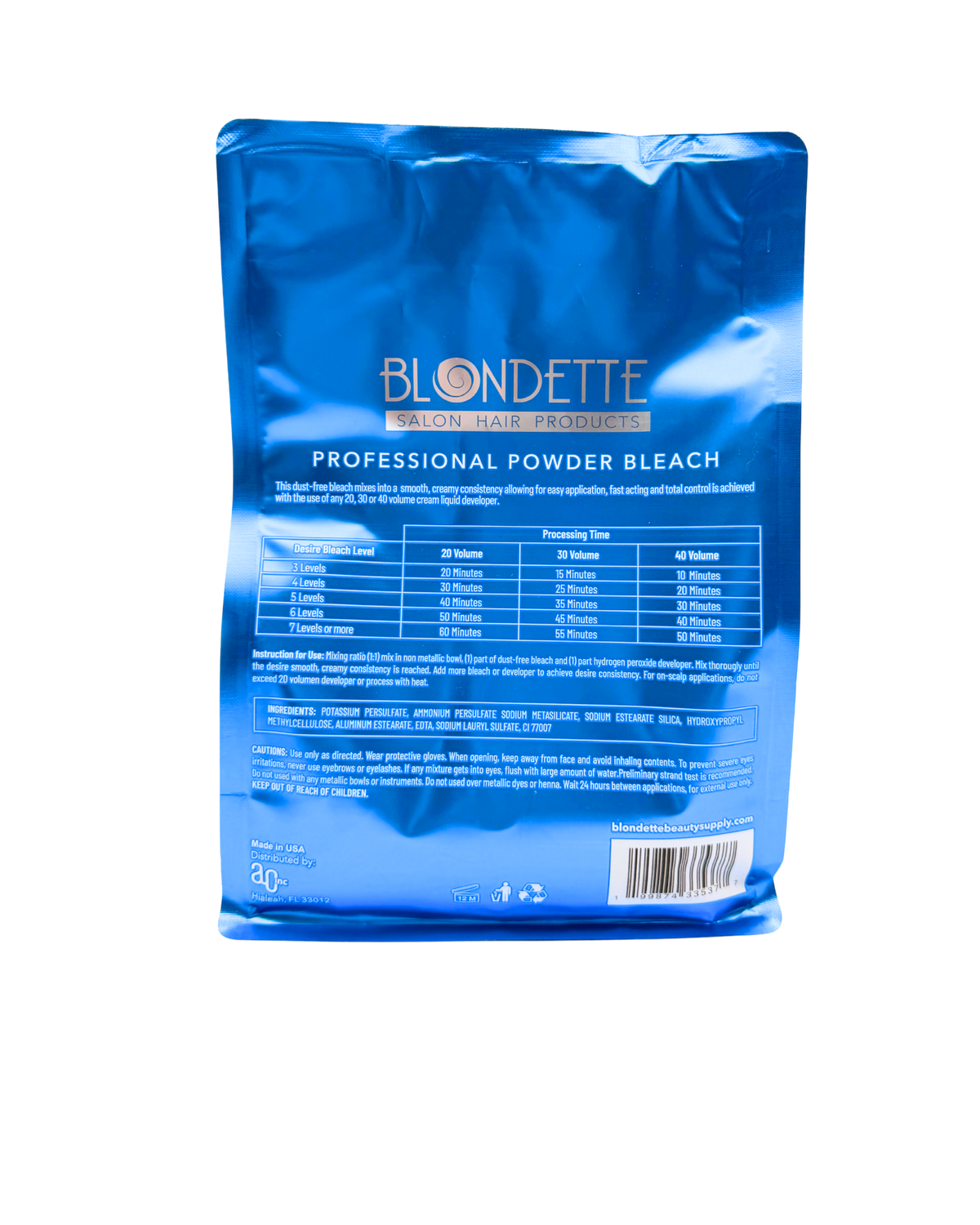 Blondette Quick Action Blue Powder Bleach – 1 kg