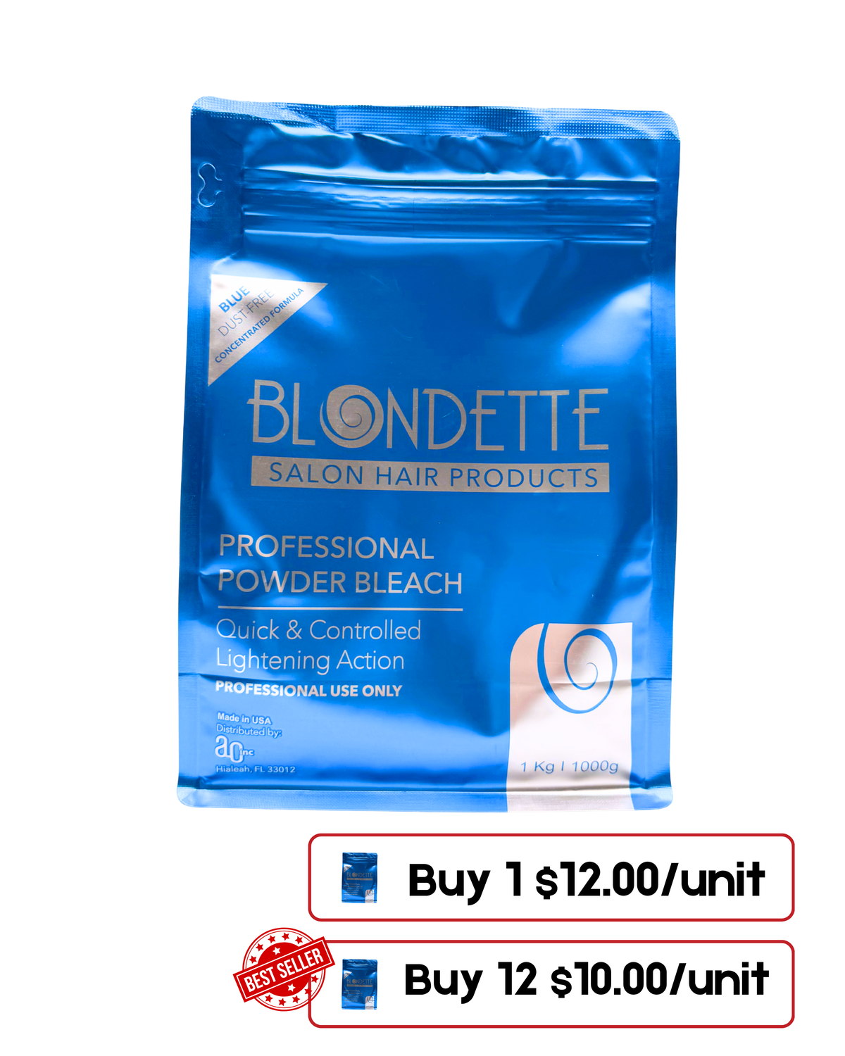 Blondette Quick Action Blue Powder Bleach – 1 kg