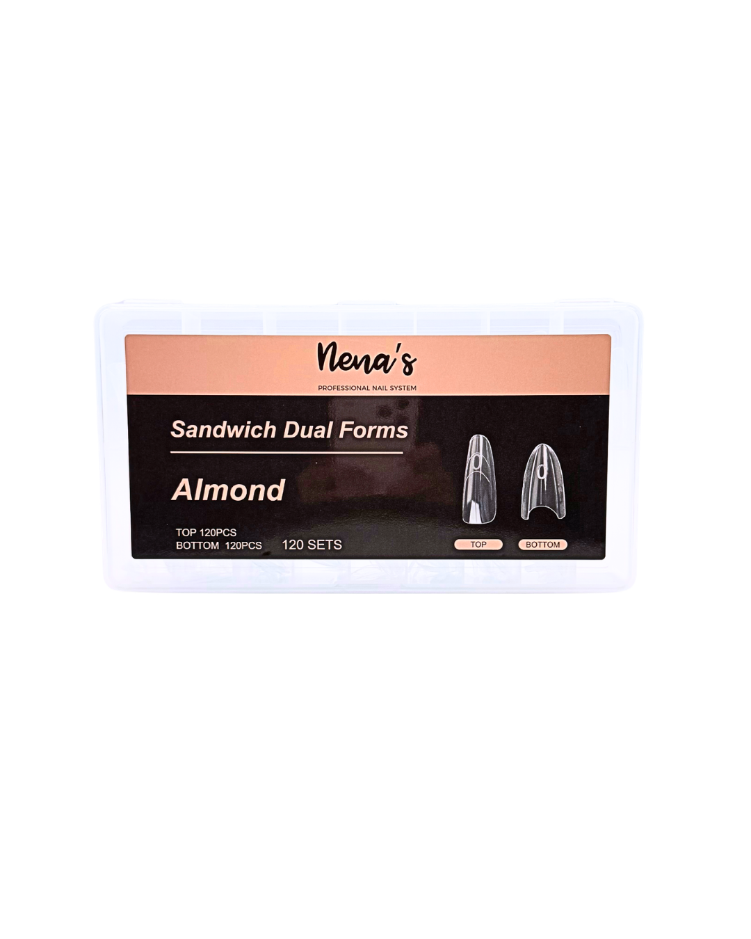 Nena’s Nails Sandwich Dual Forms – Top & Bottom (120 Sets)