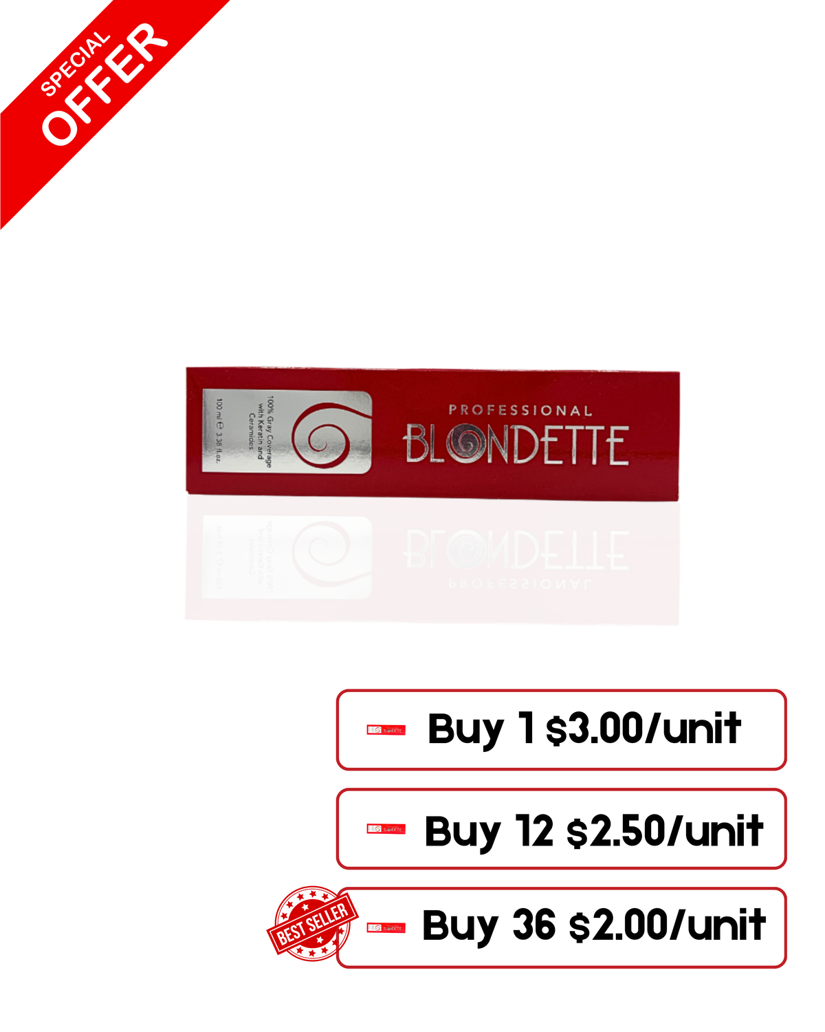 Tintes Blondette Professional Permanent Hair Color