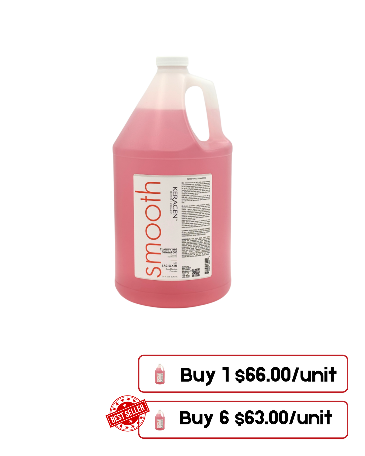 Smooth Keragen Clarifying Shampoo Gallon