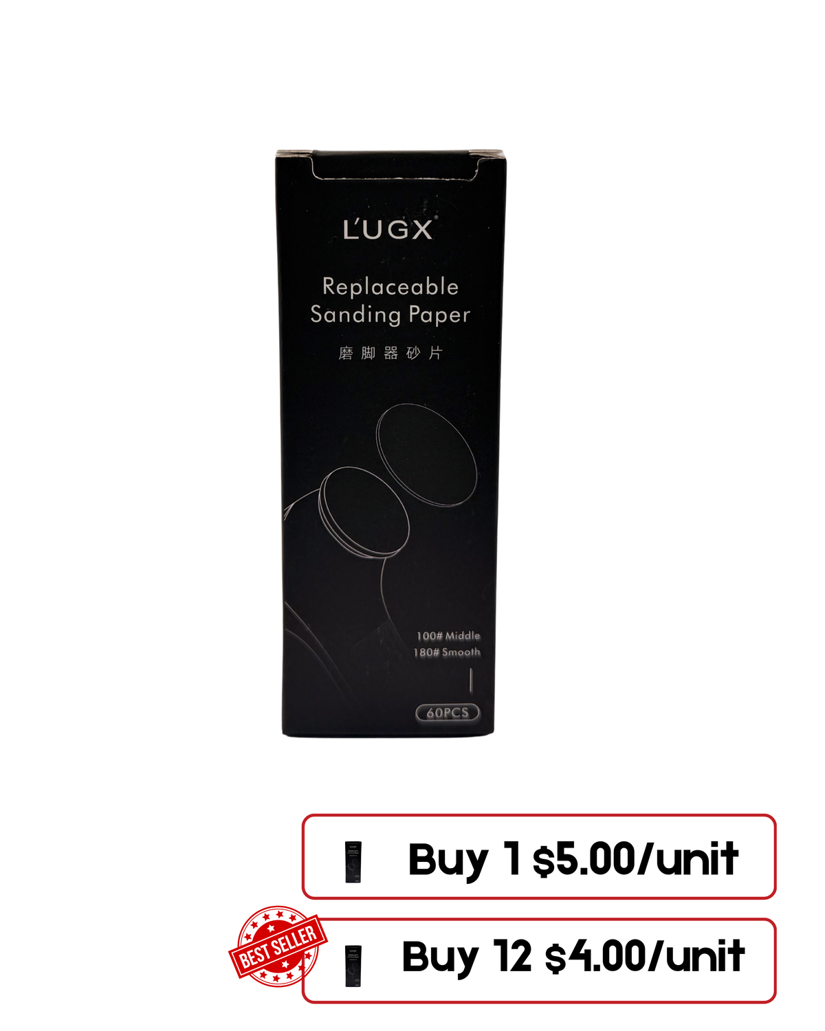 LUGX Callus Remover Replacement – Round Files