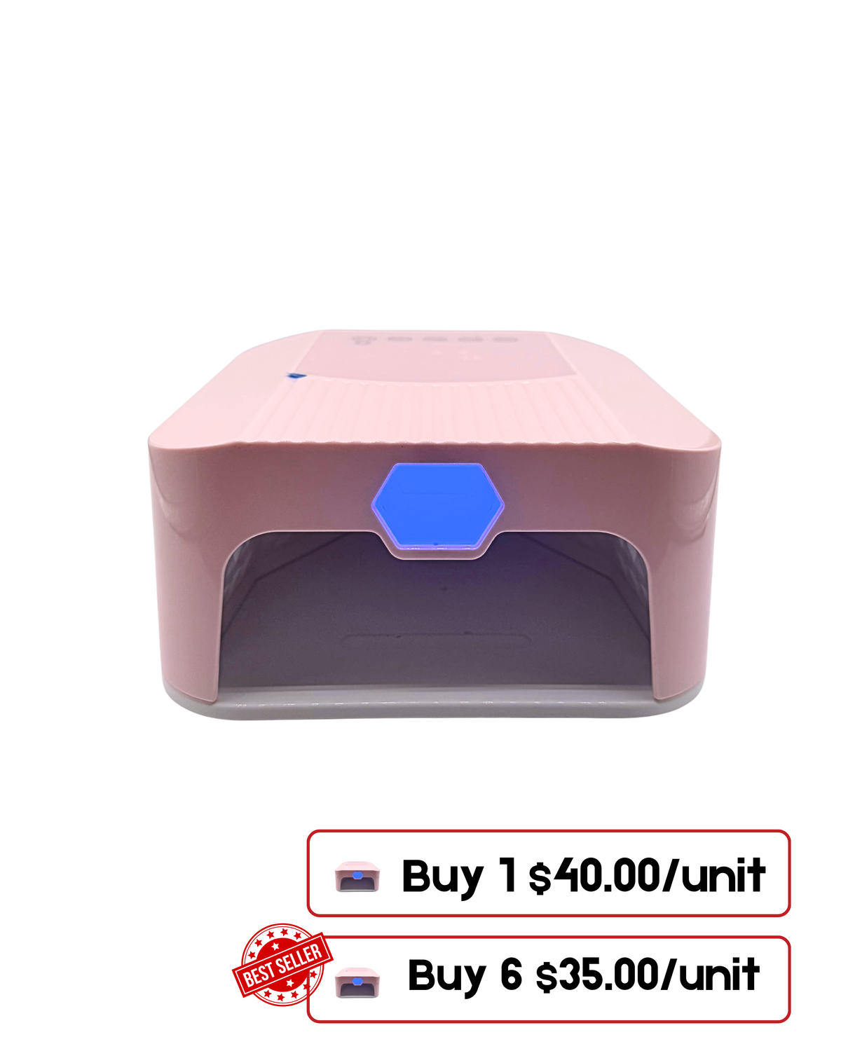 Lámpara UV recargable 2 en 1 para uñas de gel – Mano completa y dedo individual