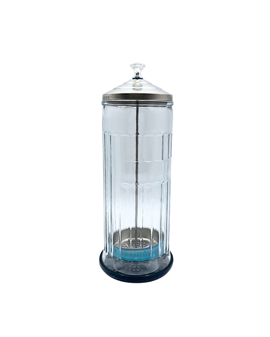 Large Glass Disinfectant Jar for Salon Tools
