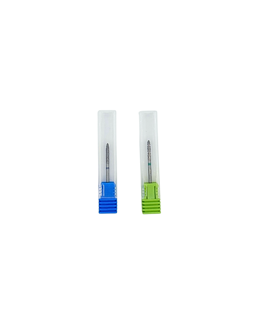 Fine Carbon Nail Drill Bits – Precise & Durable Pack of 2 Medium and Gross (Brocas)