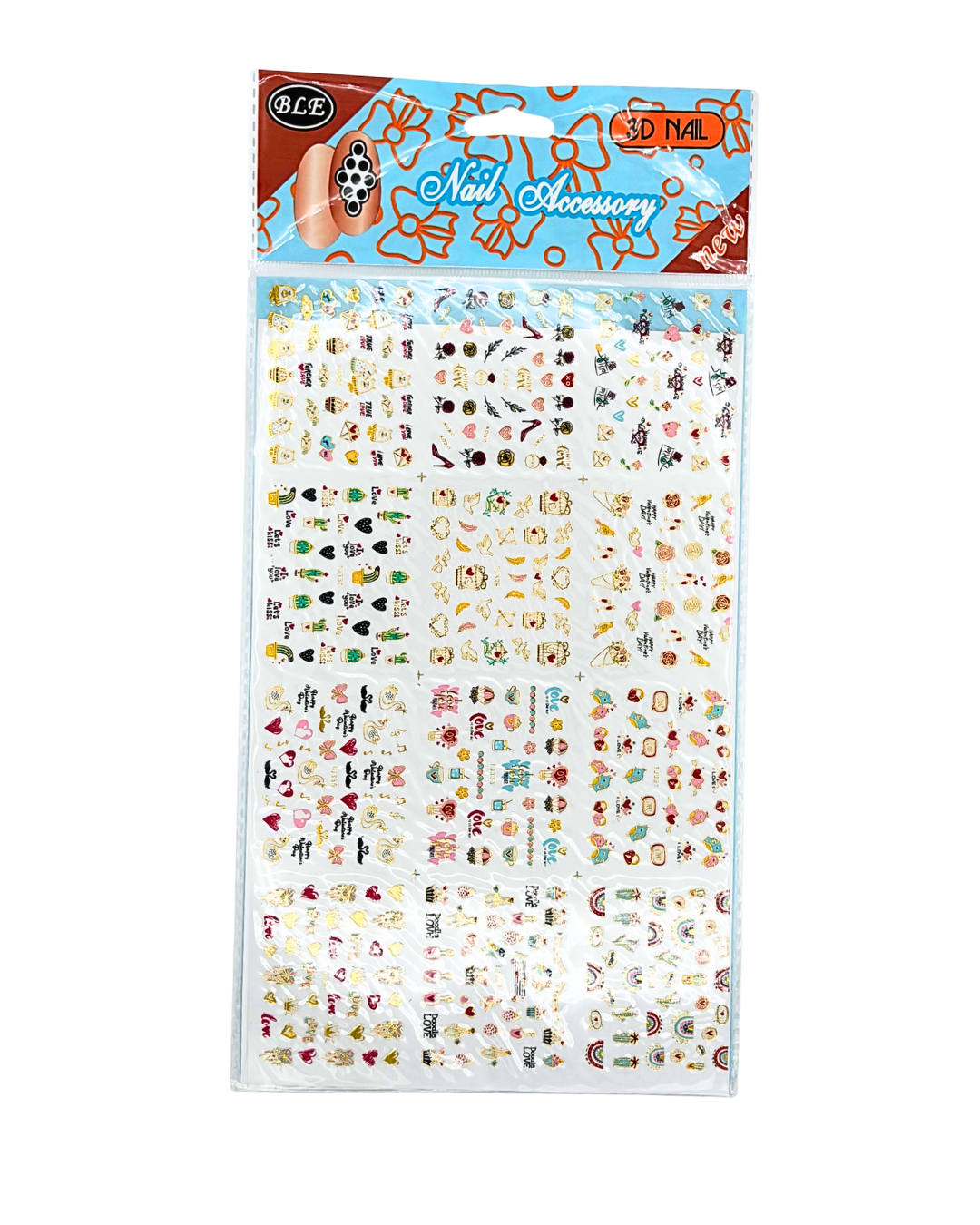 Nail Stickers 3D and Water