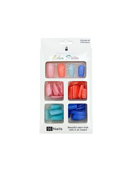False Nail Tips Multi-Colors