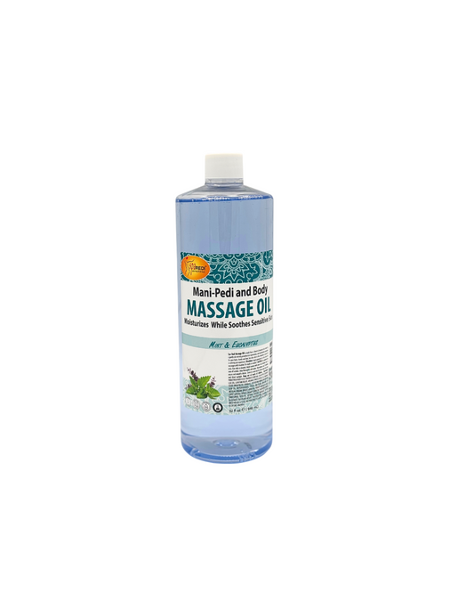 Mint & Eucalyptus Massage Oil – 8 Oz And 32 oz