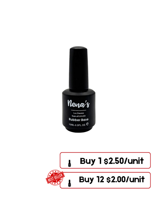 Nena's Nails Rubber Base Gel 15 Ml Colors