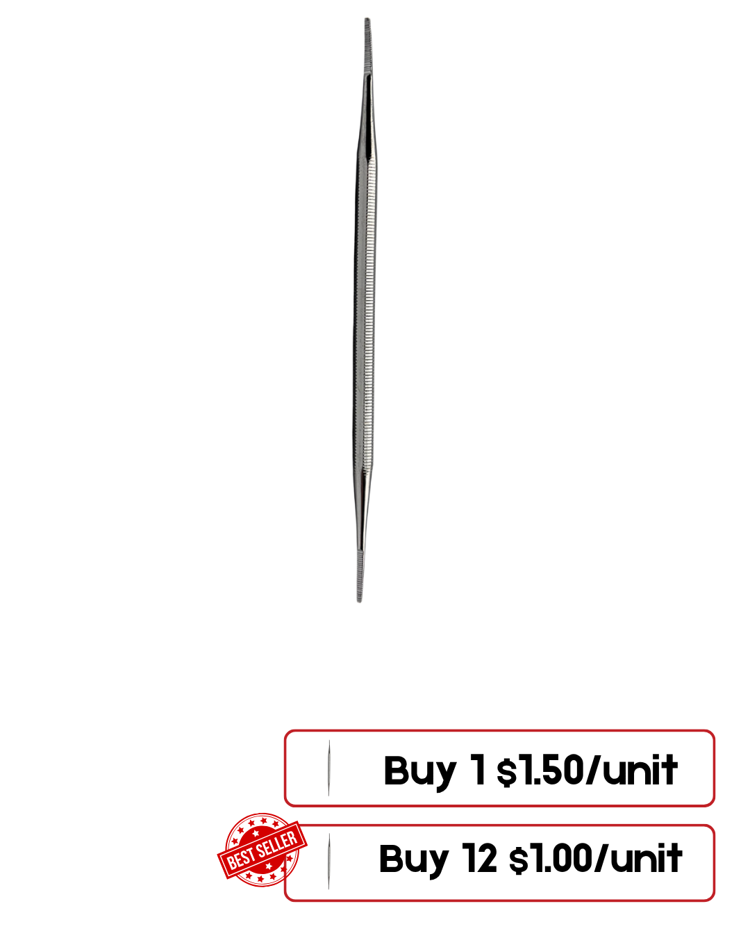Cuticle Pusher & Cleaner – Stainless Steel