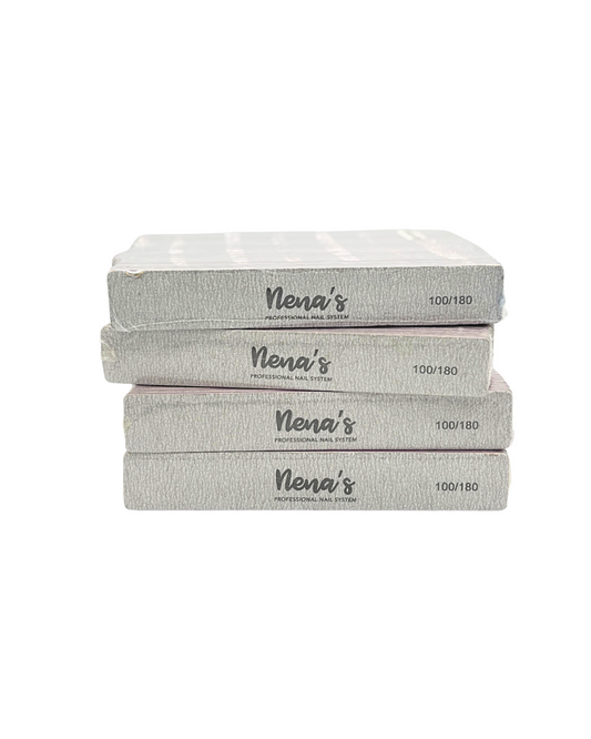 Nena’s Nails Nail Files – Assorted Types | 100/180 Grit